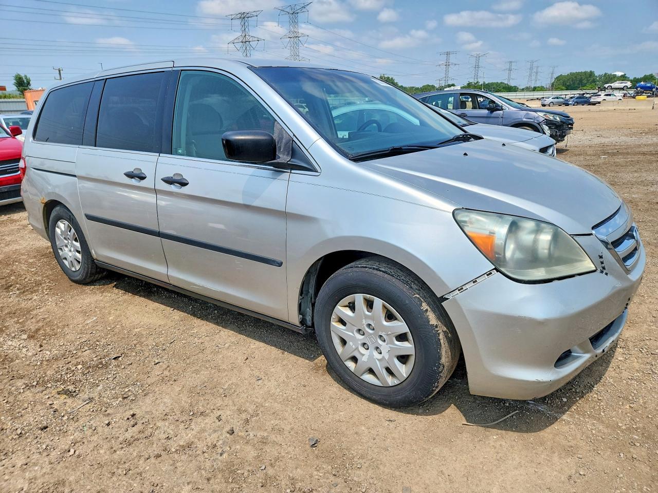 2007 Honda Odyssey Lx Beige vin: 5FNRL38227B110145