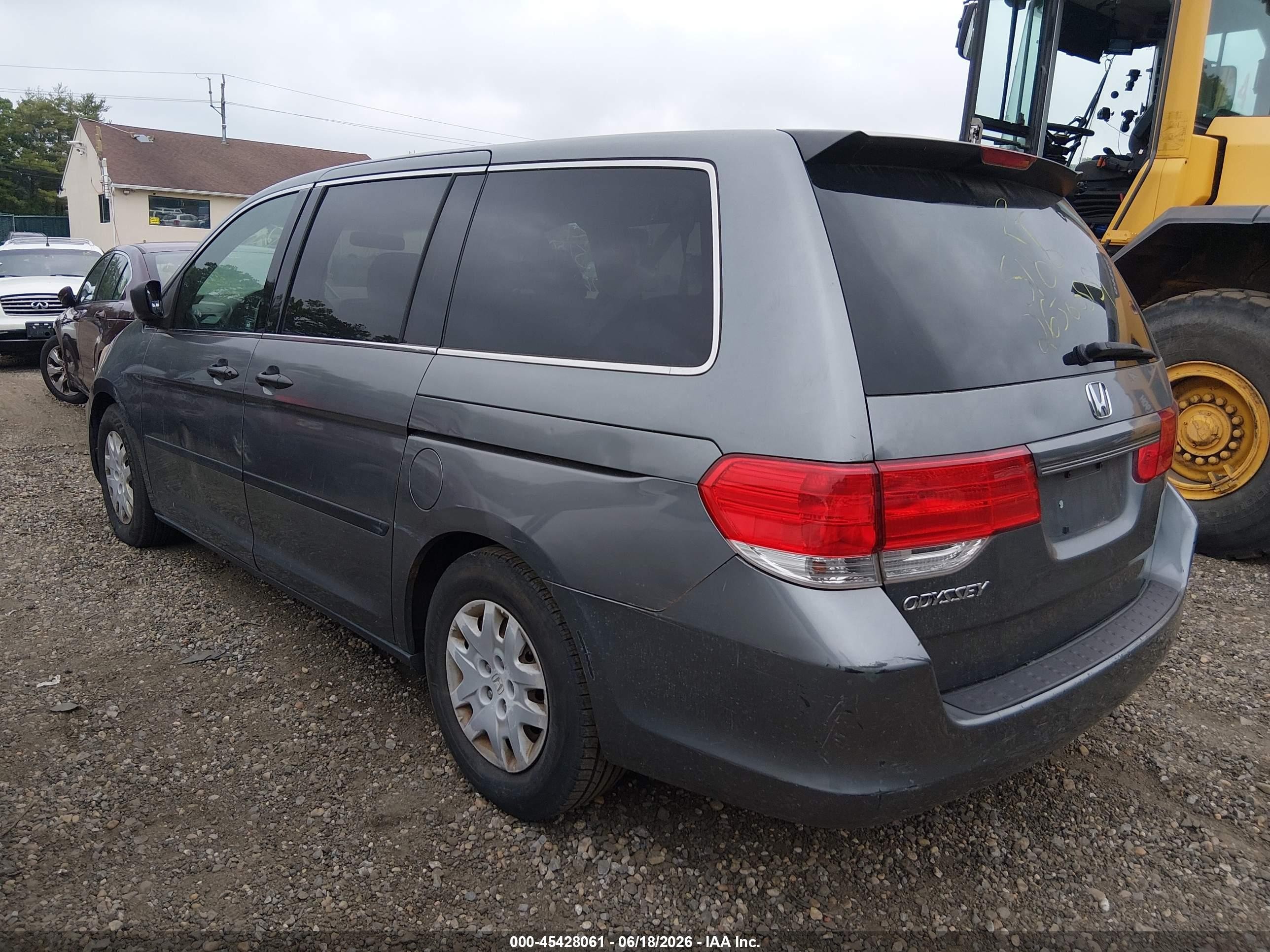 2009 Honda Odyssey Lx Gray vin: 5FNRL38229B045784