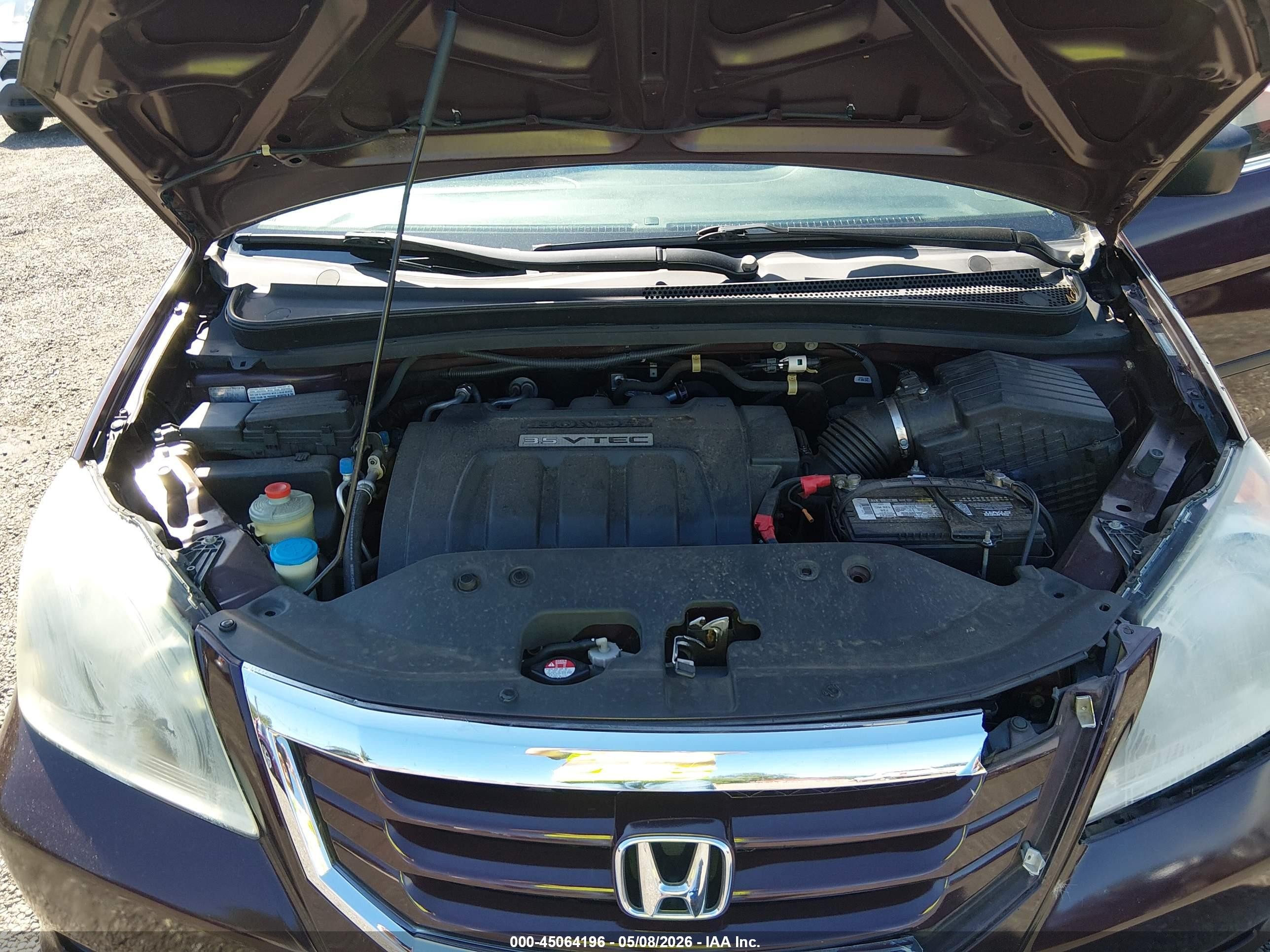 2009 Honda Odyssey Lx Burgundy vin: 5FNRL38229B048720