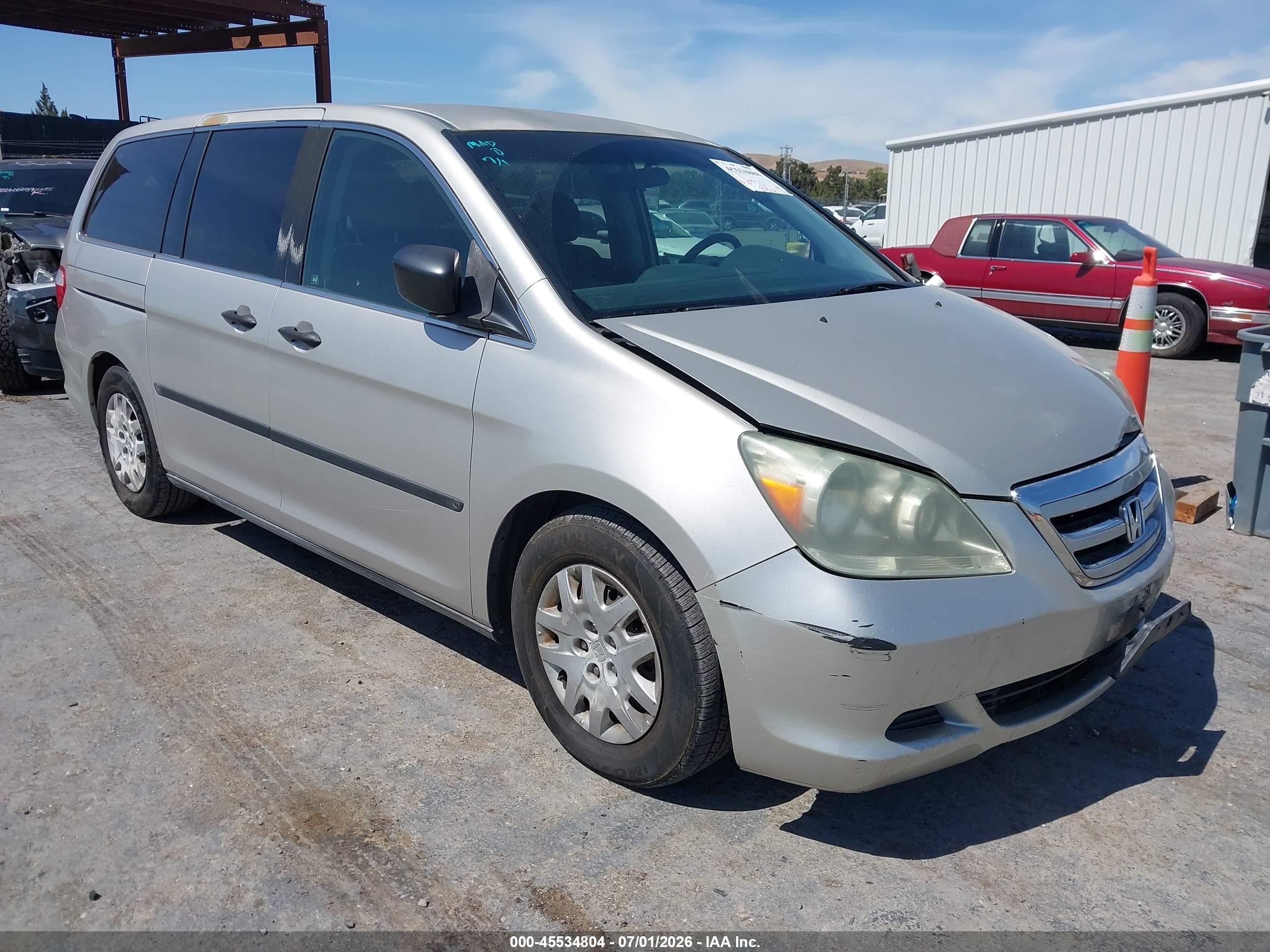 2006 Honda Odyssey Lx Silver vin: 5FNRL38236B006763