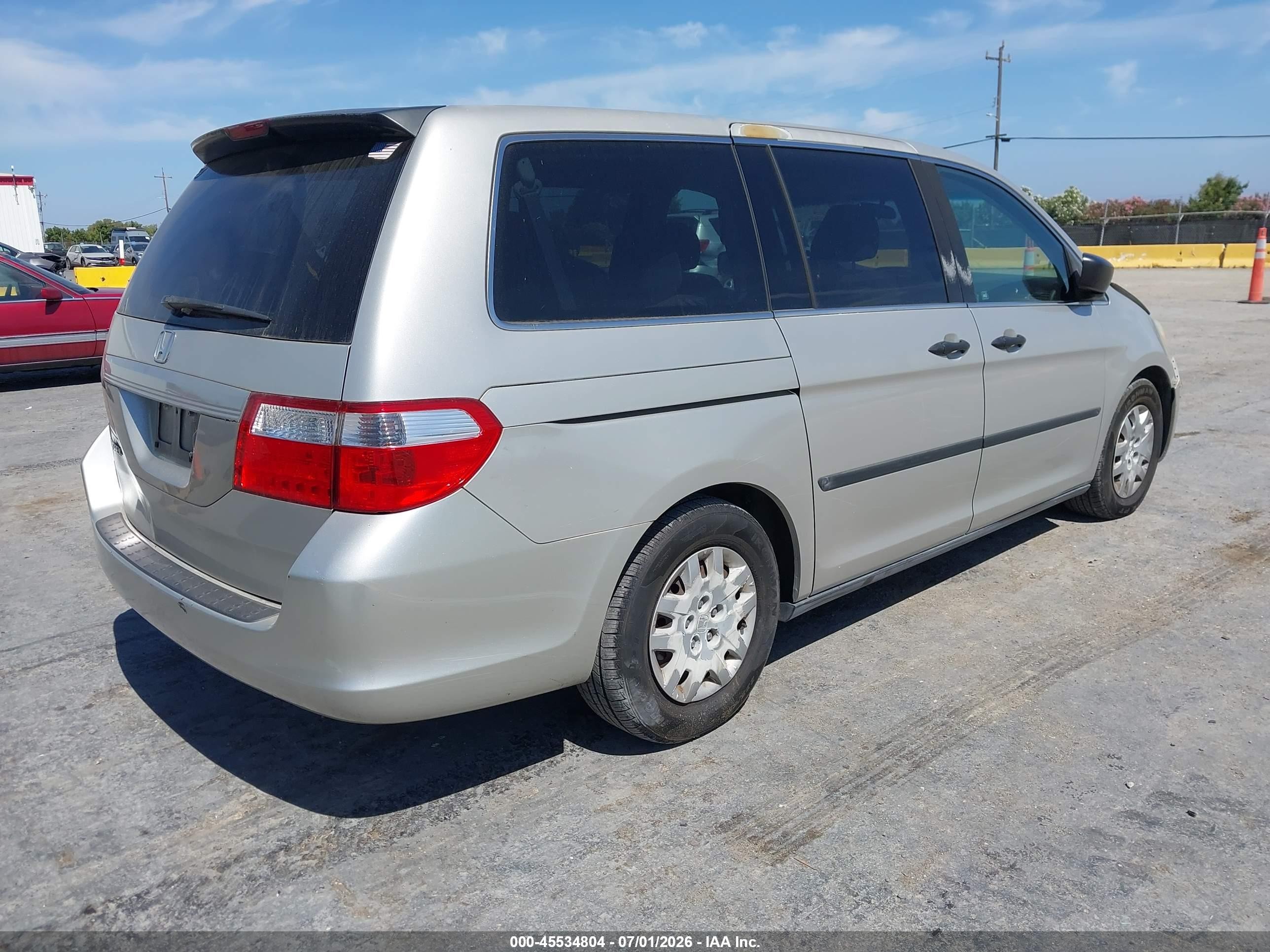 2006 Honda Odyssey Lx Silver vin: 5FNRL38236B006763