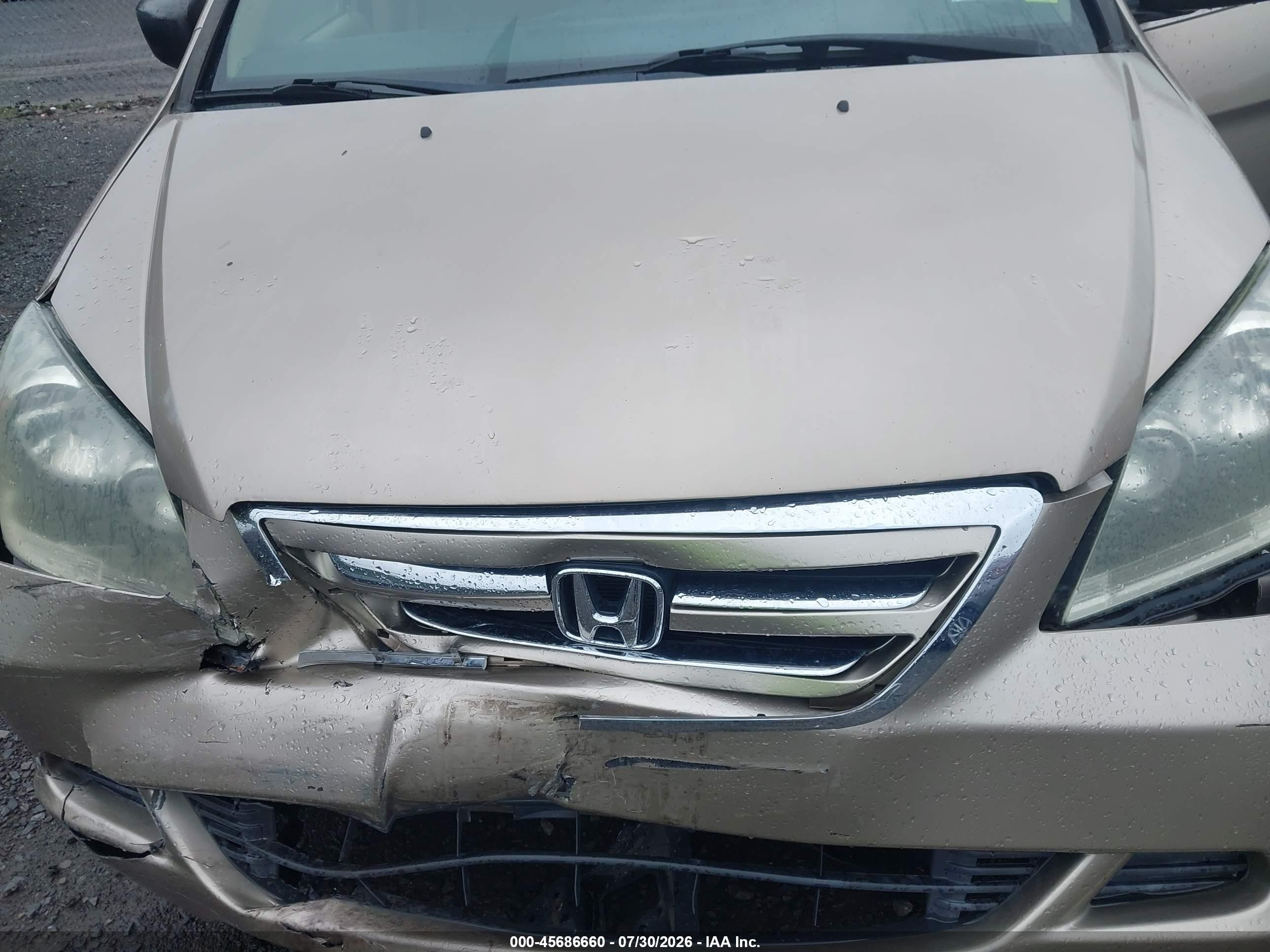 2007 Honda Odyssey Lx Gold vin: 5FNRL38237B026948