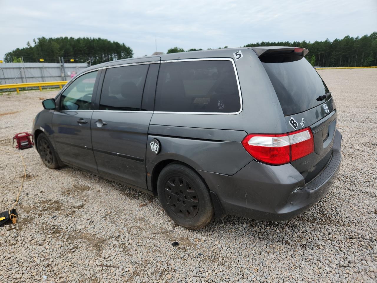 2007 Honda Odyssey Lx Серый vin: 5FNRL38237B077012