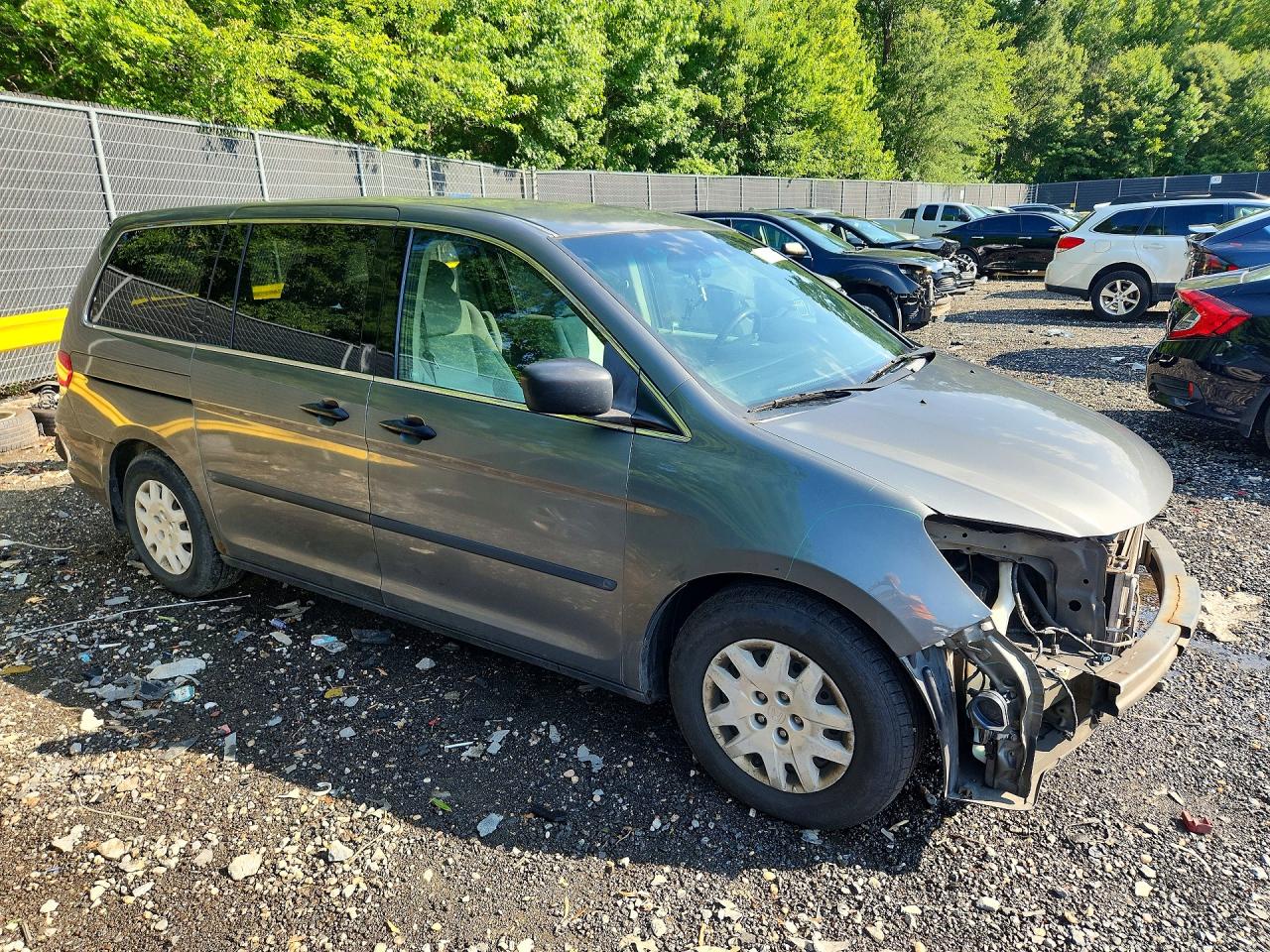 2008 Honda Odyssey Lx Gray vin: 5FNRL38238B002084