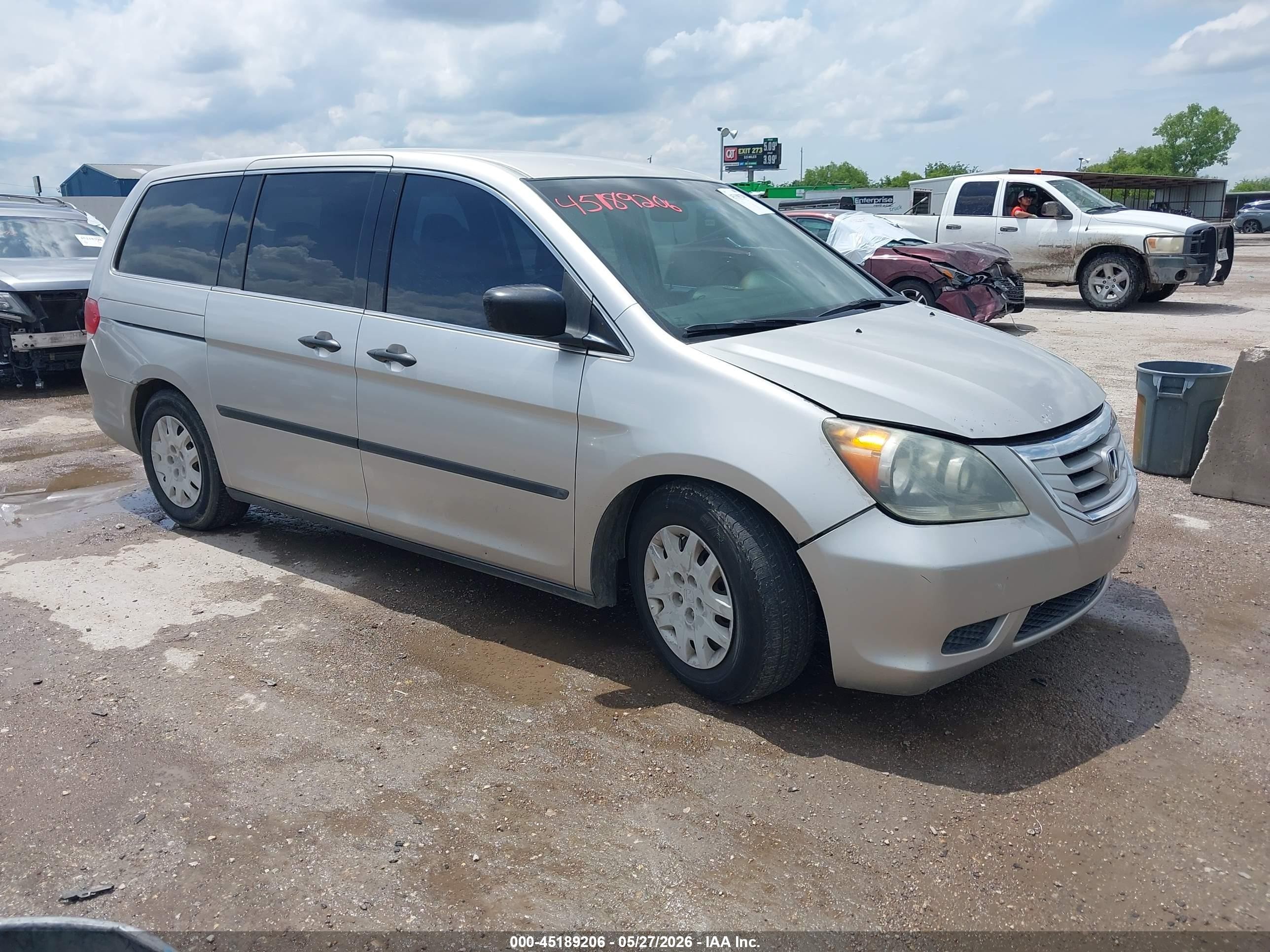 2008 Honda Odyssey Lx Silver vin: 5FNRL38238B007284