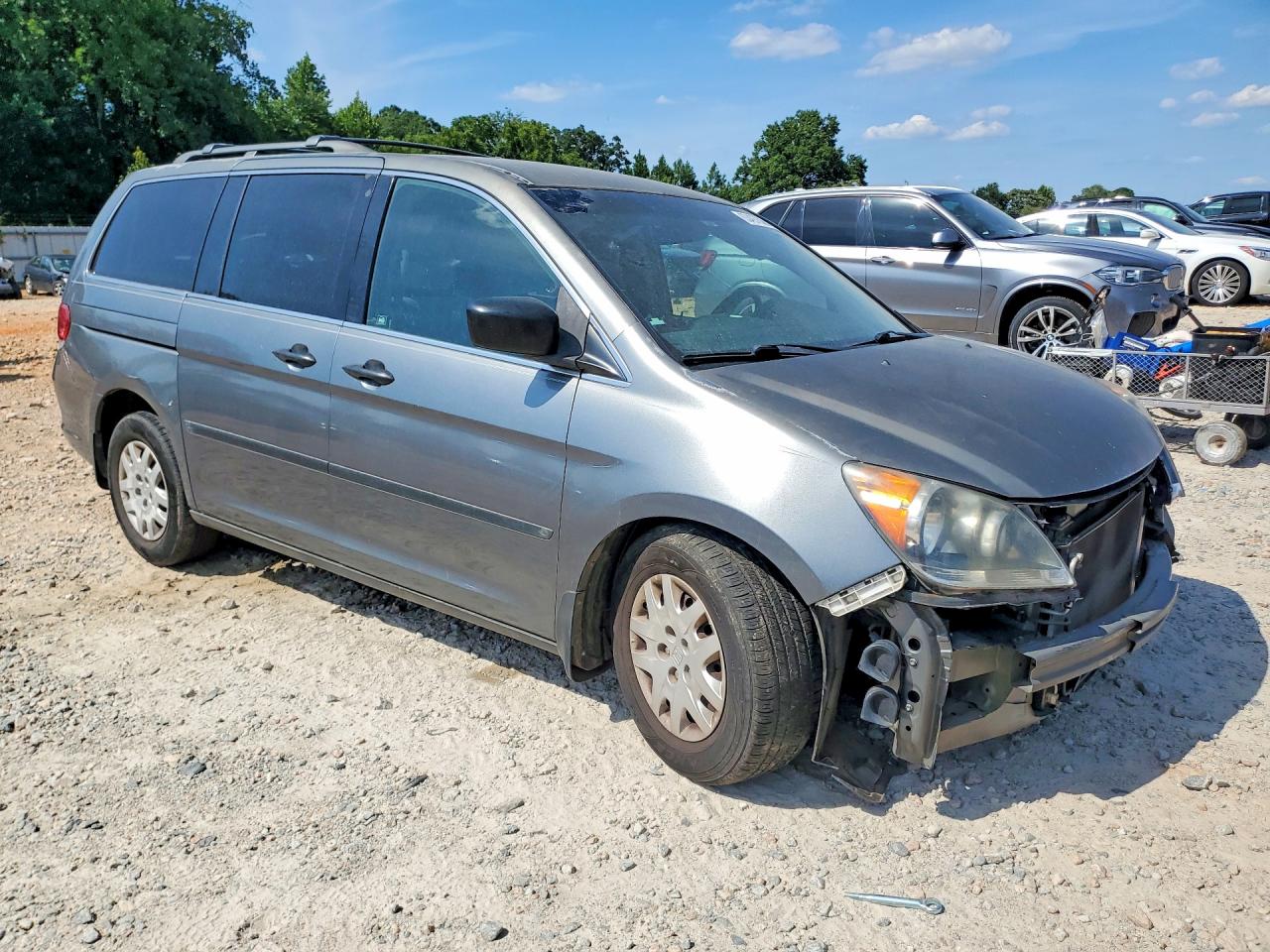 2009 Honda Odyssey Lx Gray vin: 5FNRL38239B021297