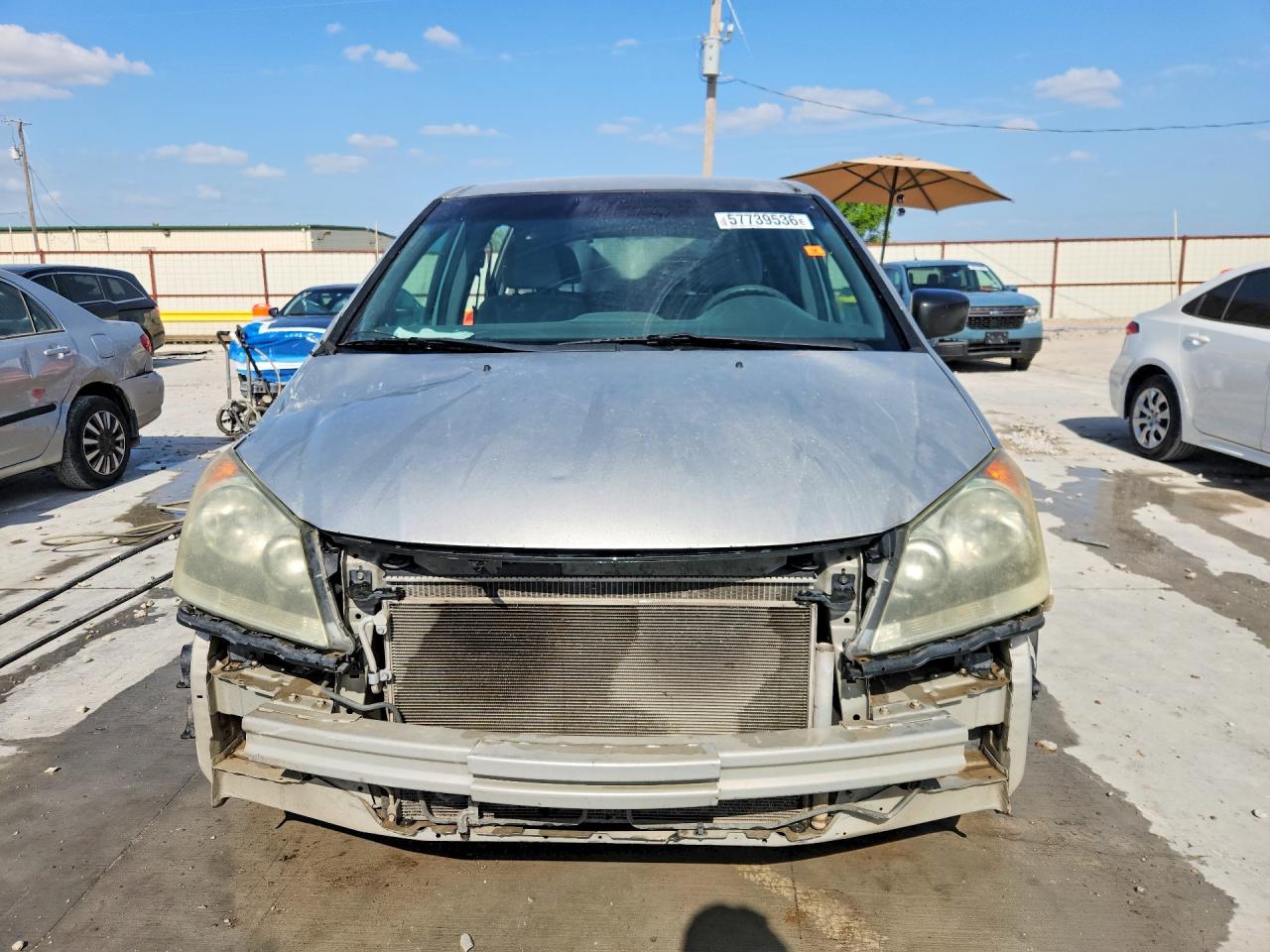 2009 Honda Odyssey Lx Silver vin: 5FNRL38239B054350