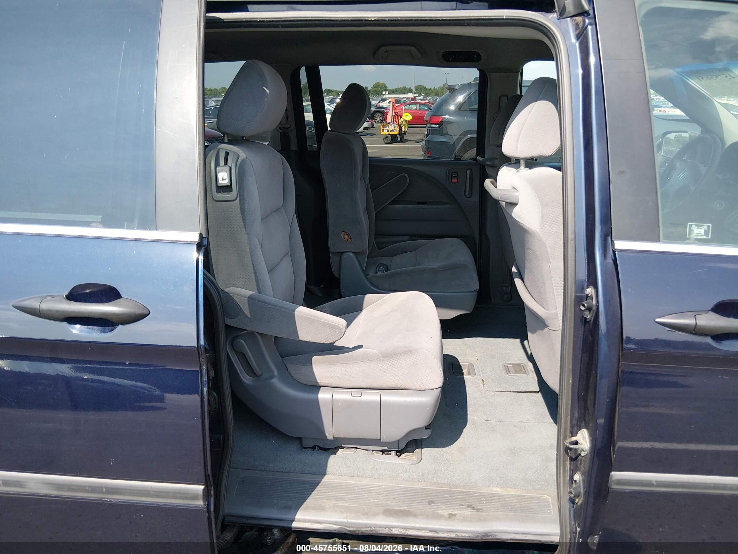 2007 Honda Odyssey Lx Blue vin: 5FNRL38247B076225