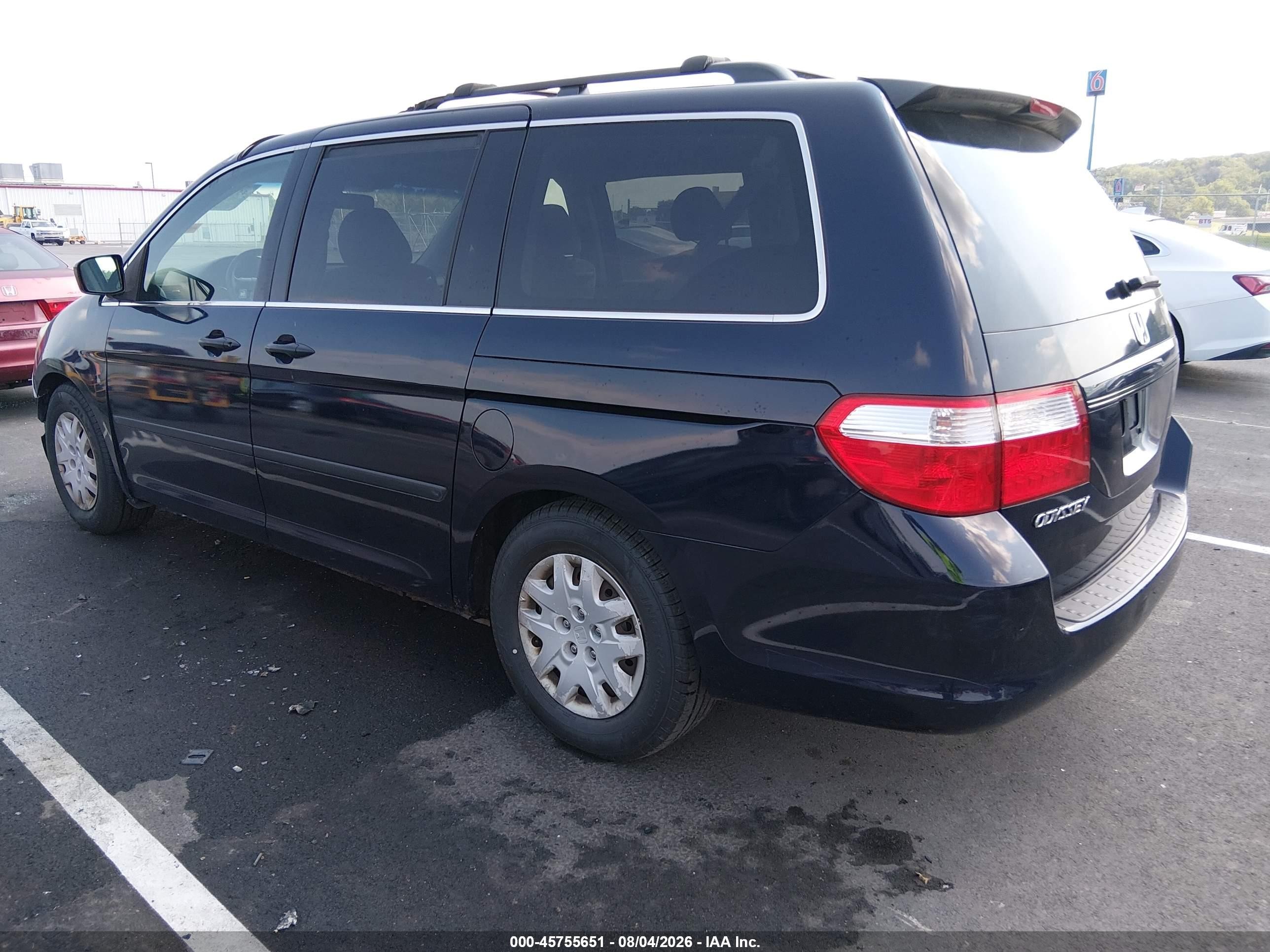 2007 Honda Odyssey Lx Blue vin: 5FNRL38247B076225