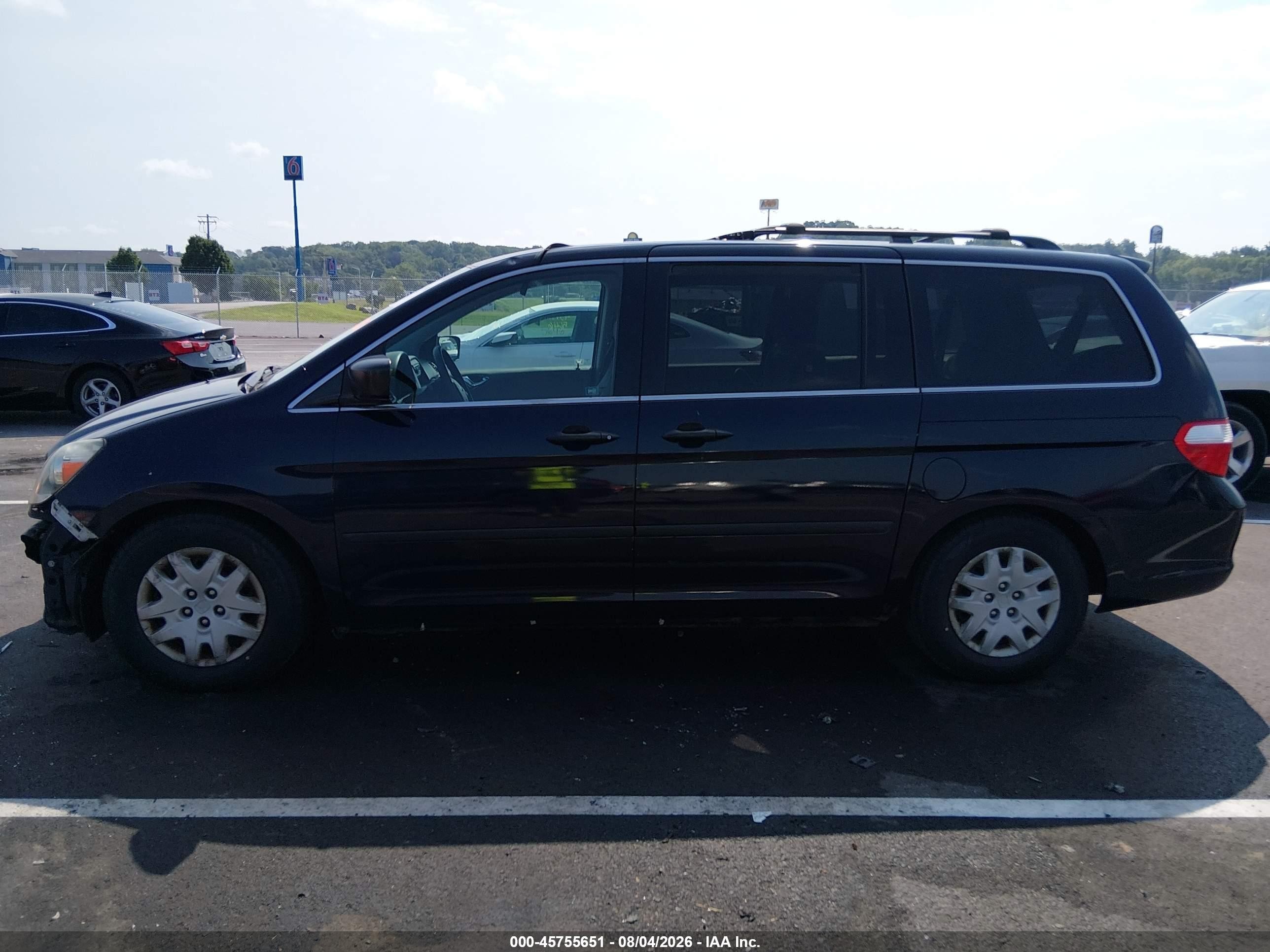 2007 Honda Odyssey Lx Blue vin: 5FNRL38247B076225