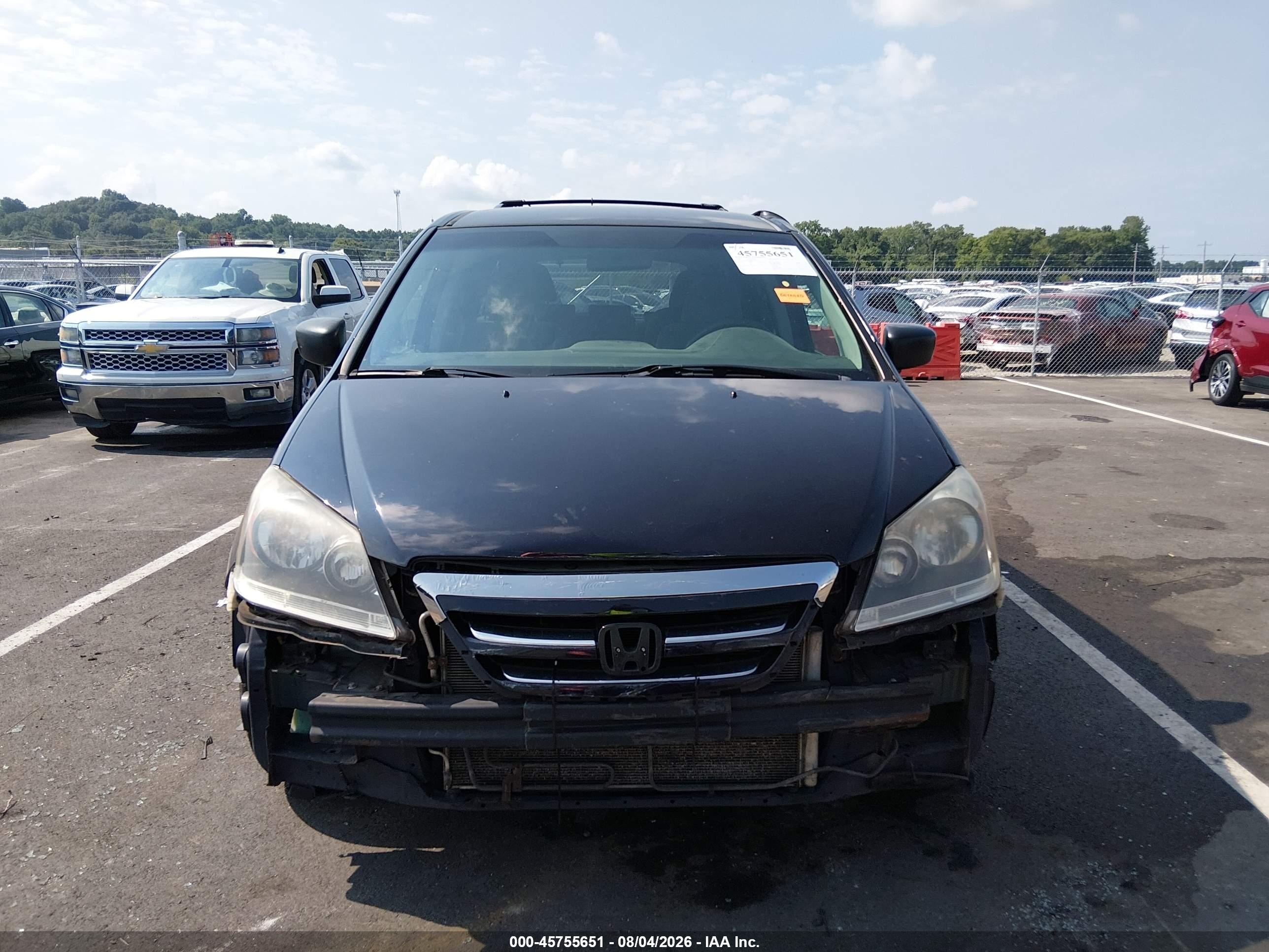 2007 Honda Odyssey Lx Blue vin: 5FNRL38247B076225