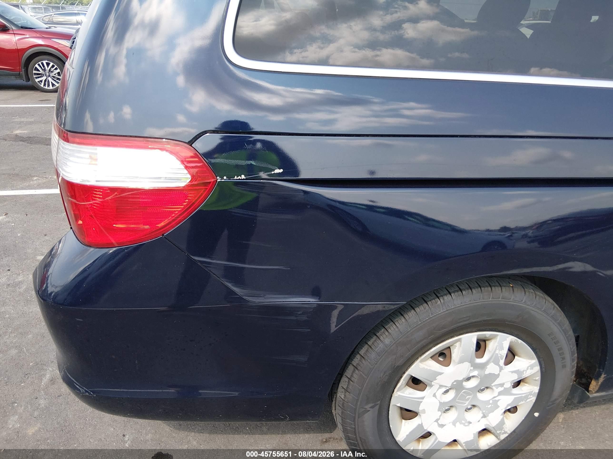 2007 Honda Odyssey Lx Blue vin: 5FNRL38247B076225