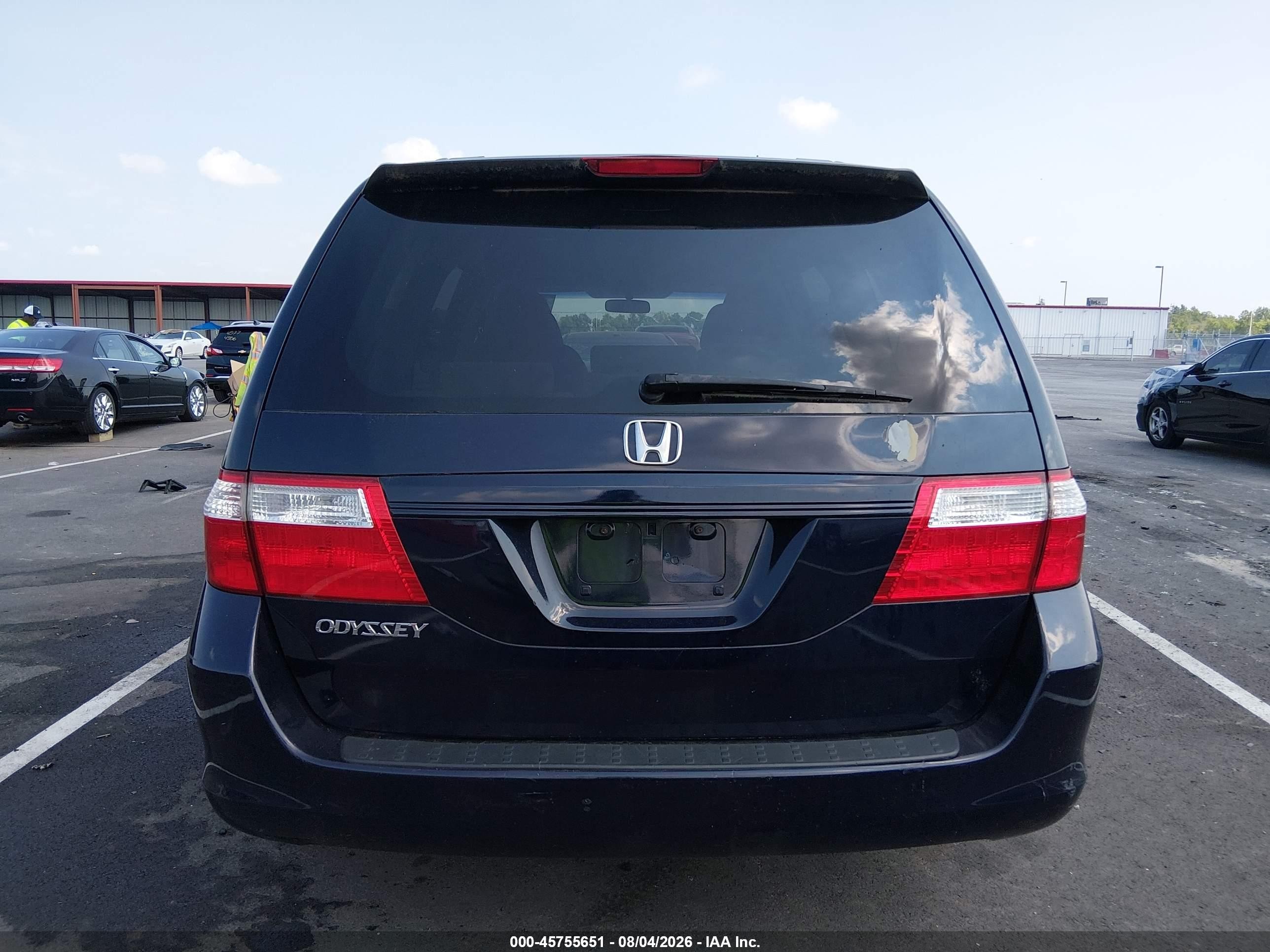 2007 Honda Odyssey Lx Blue vin: 5FNRL38247B076225