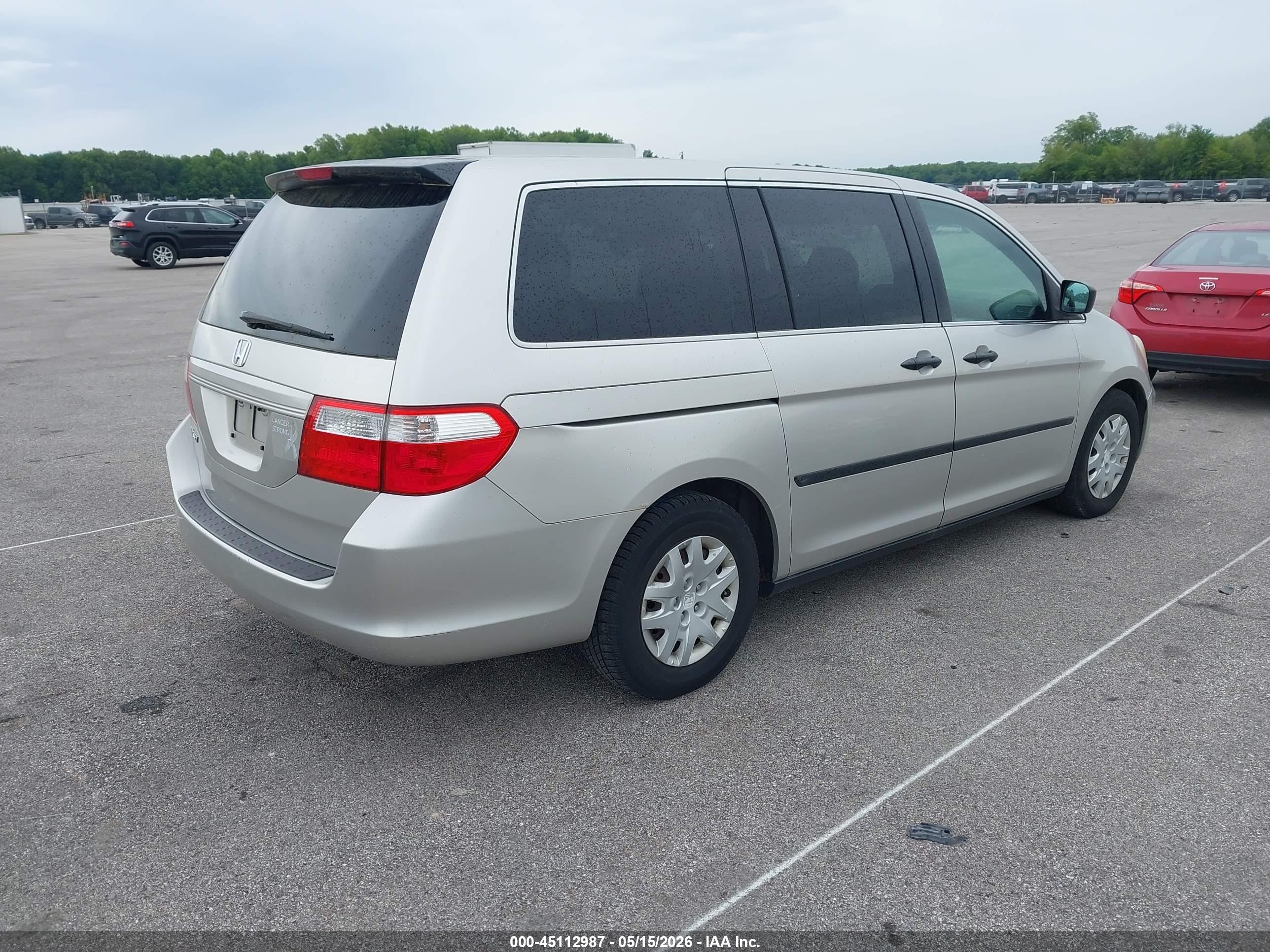 2007 Honda Odyssey Lx Серебряный vin: 5FNRL38247B142921