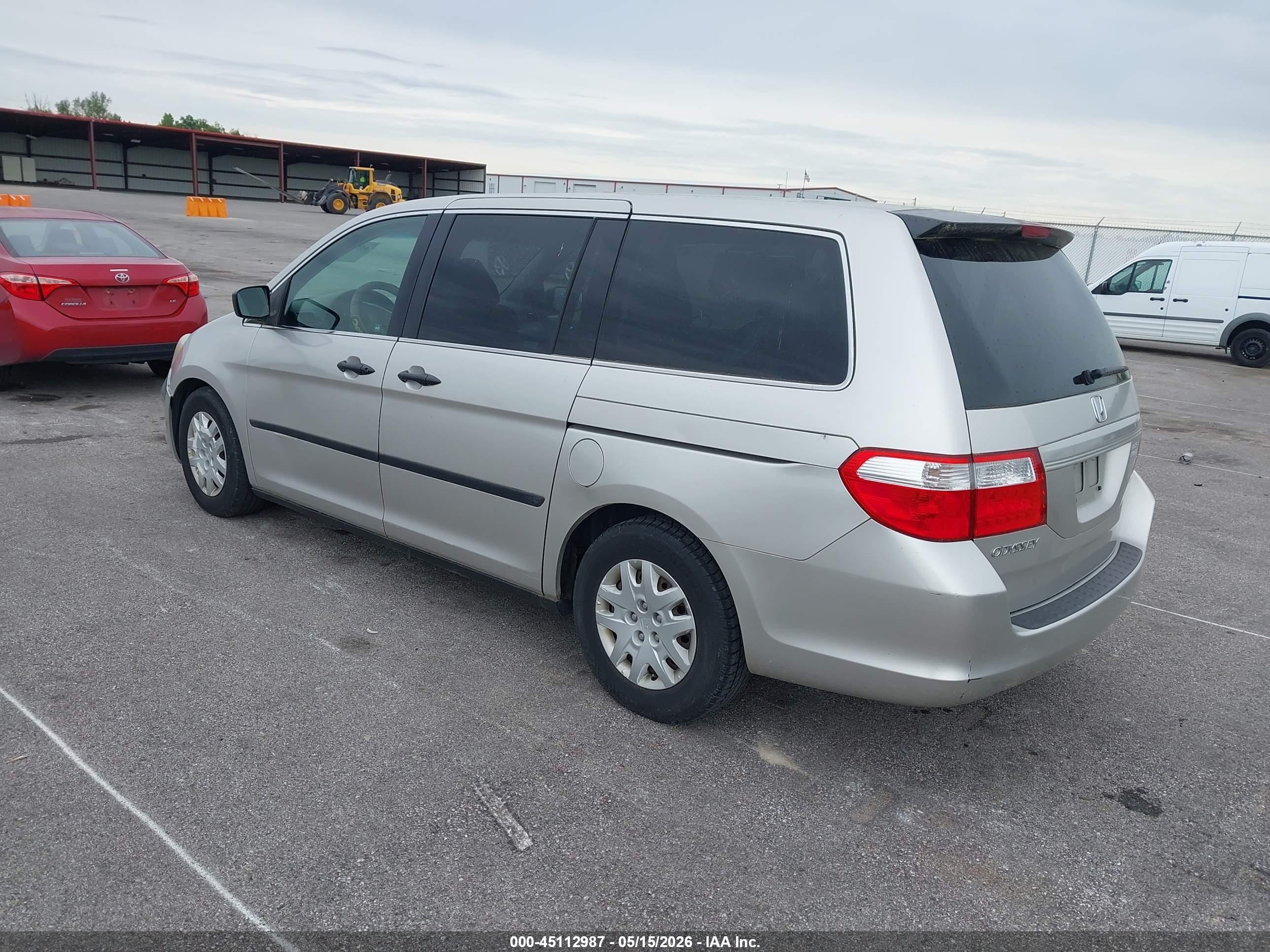 2007 Honda Odyssey Lx Серебряный vin: 5FNRL38247B142921