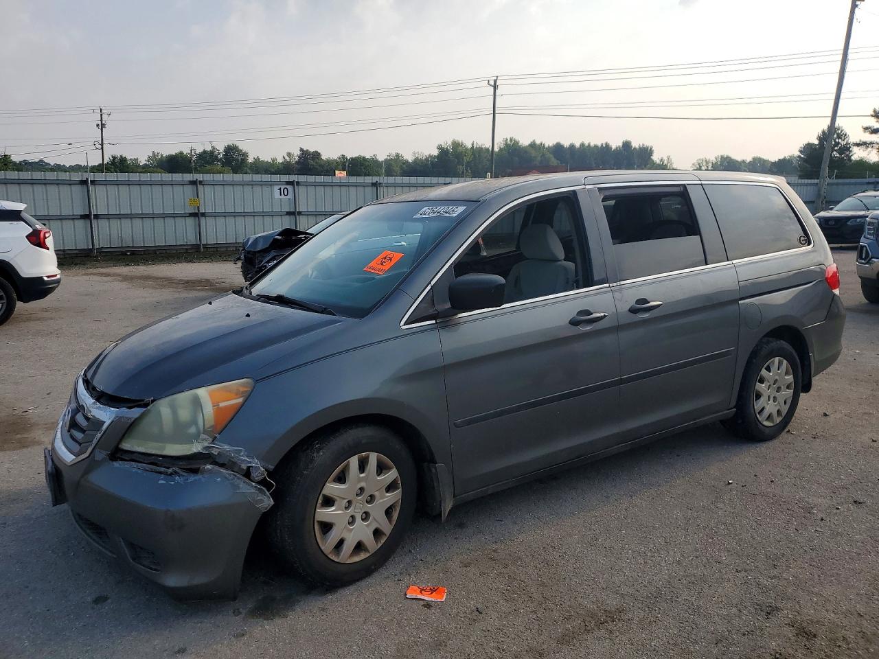 2008 Honda Odyssey Lx Gray vin: 5FNRL38248B025289