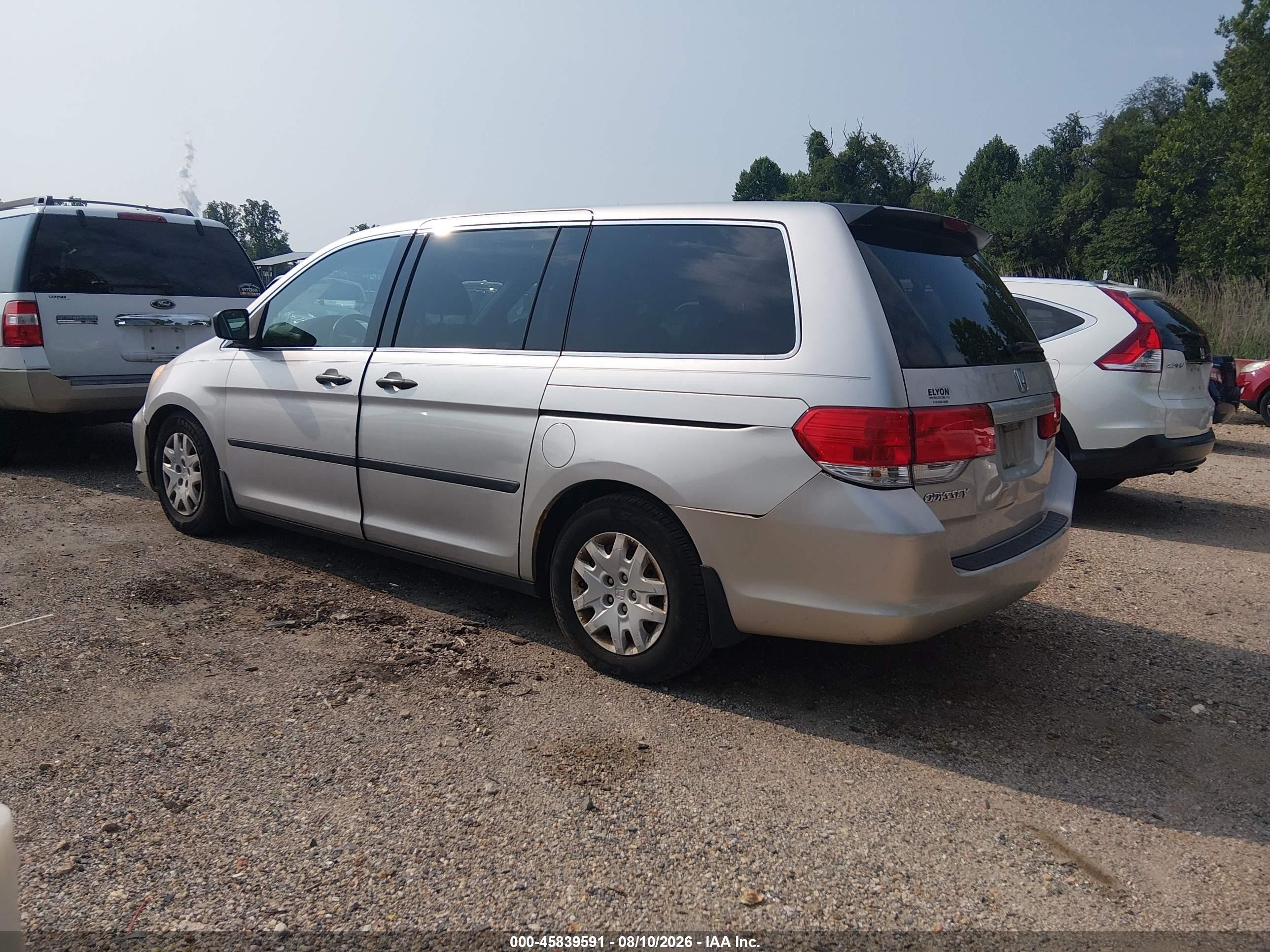 2008 Honda Odyssey Lx Silver vin: 5FNRL38248B045123