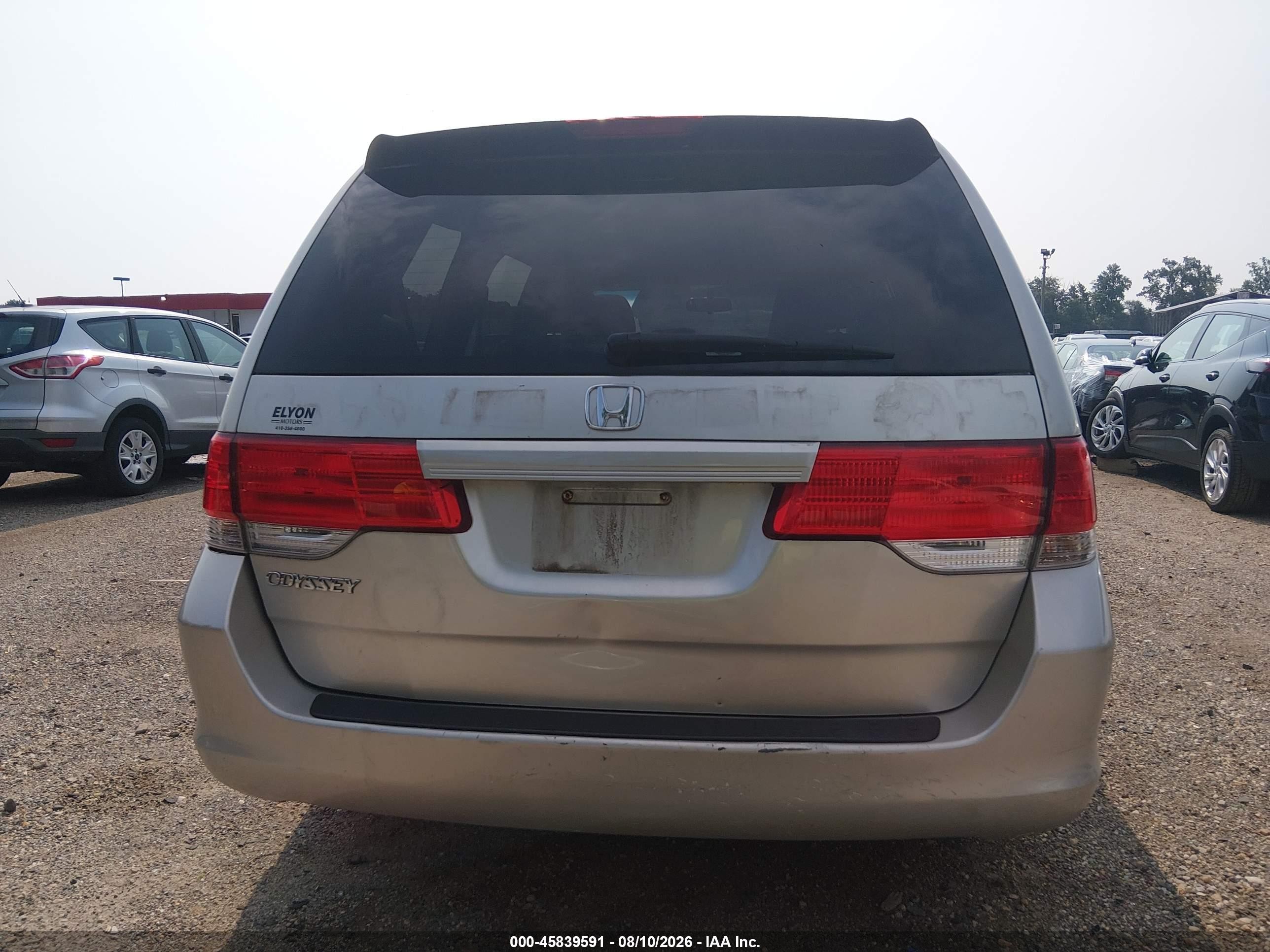 2008 Honda Odyssey Lx Silver vin: 5FNRL38248B045123