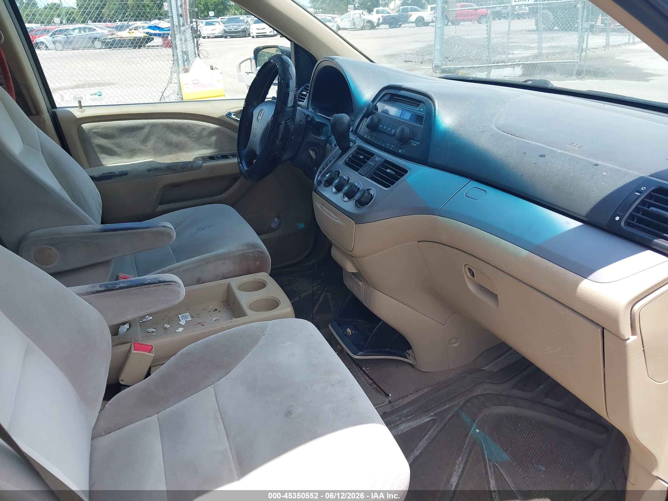 2009 Honda Odyssey Lx Burgundy vin: 5FNRL38249B046886