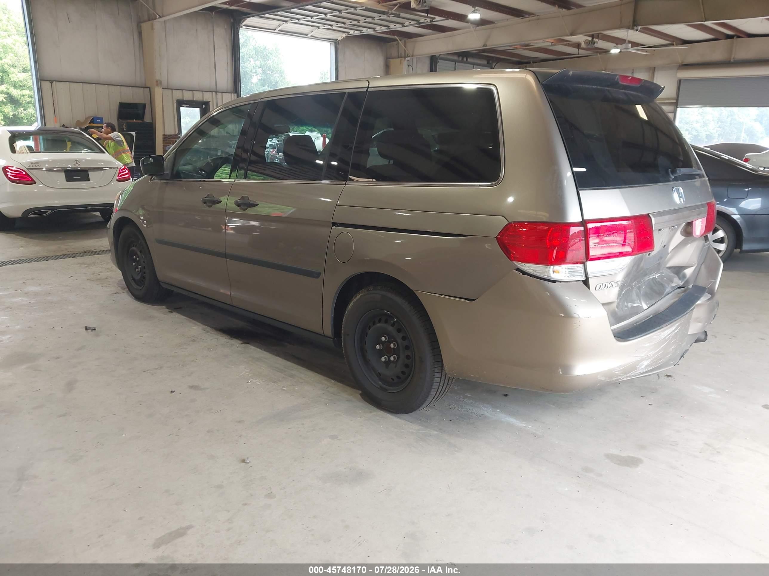2008 Honda Odyssey Lx Beige vin: 5FNRL38258B104714