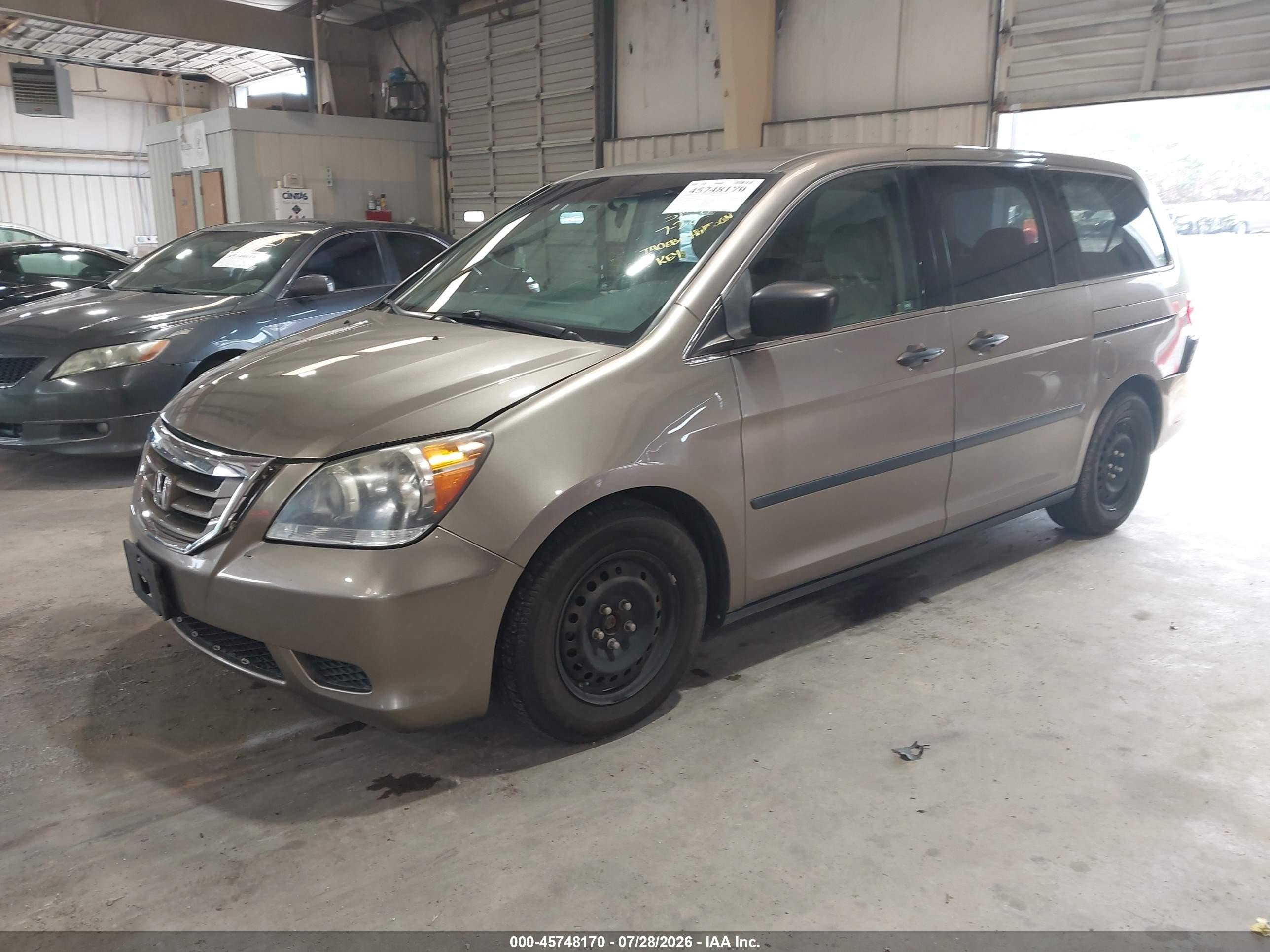 2008 Honda Odyssey Lx Beige vin: 5FNRL38258B104714