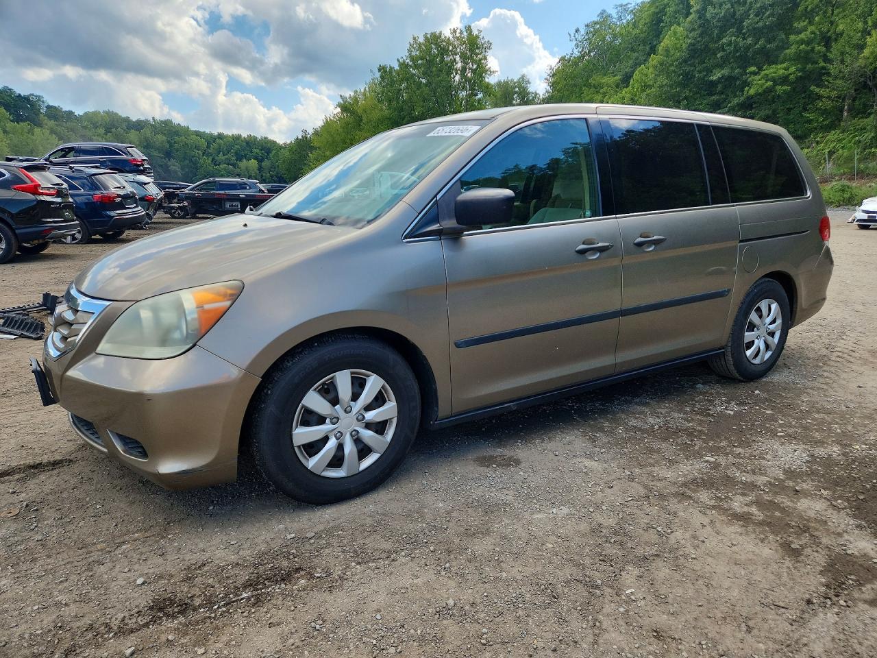 2008 Honda Odyssey Lx Золотой vin: 5FNRL38258B113476
