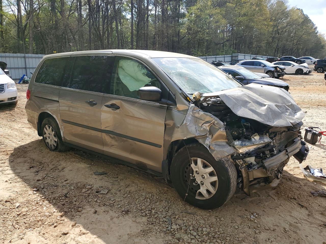2009 Honda Odyssey Lx Gray vin: 5FNRL38259B018532