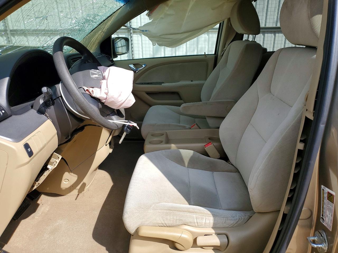 2009 Honda Odyssey Lx Gray vin: 5FNRL38259B018532