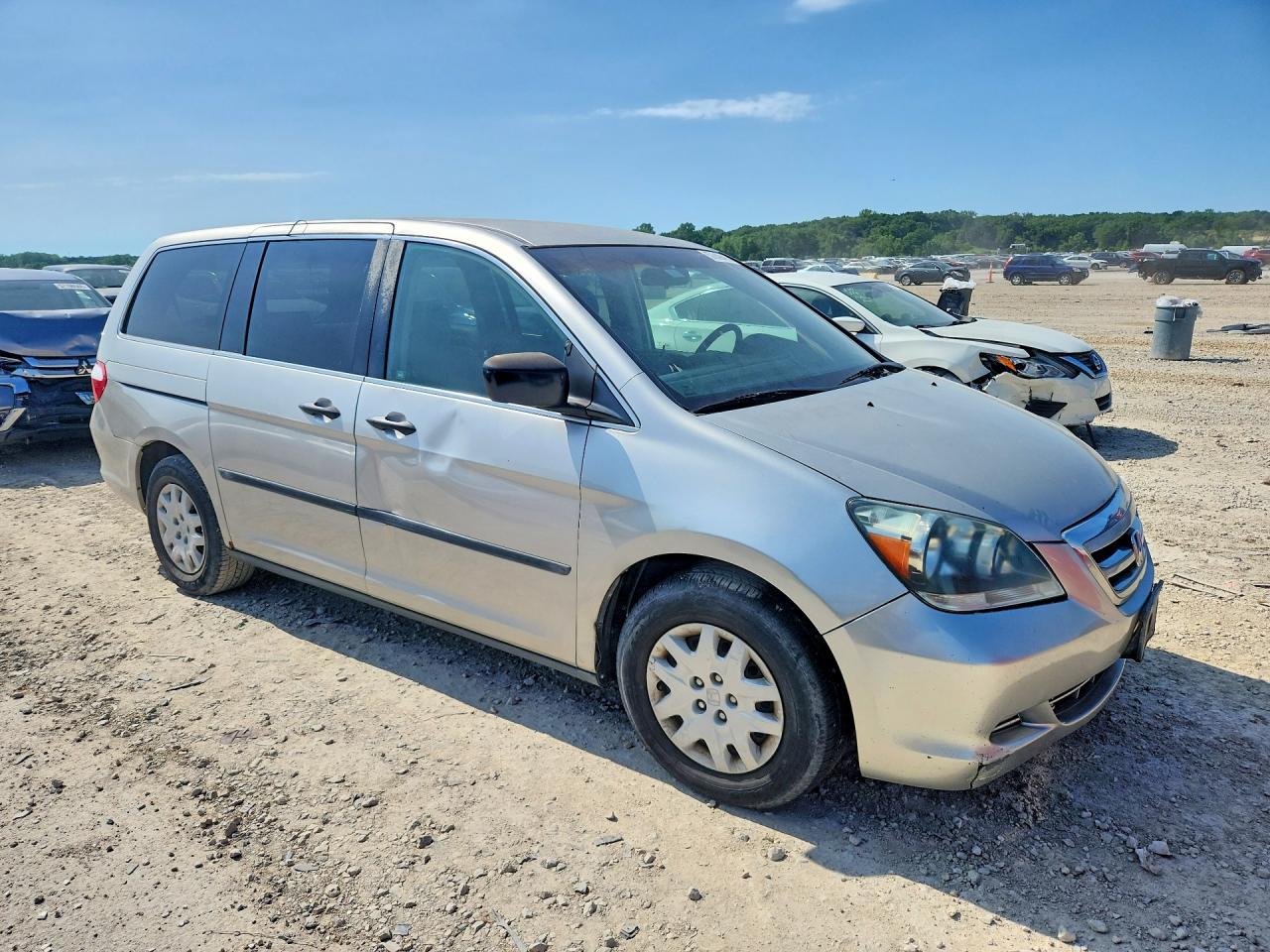 2006 Honda Odyssey Lx Gray vin: 5FNRL38266B129635