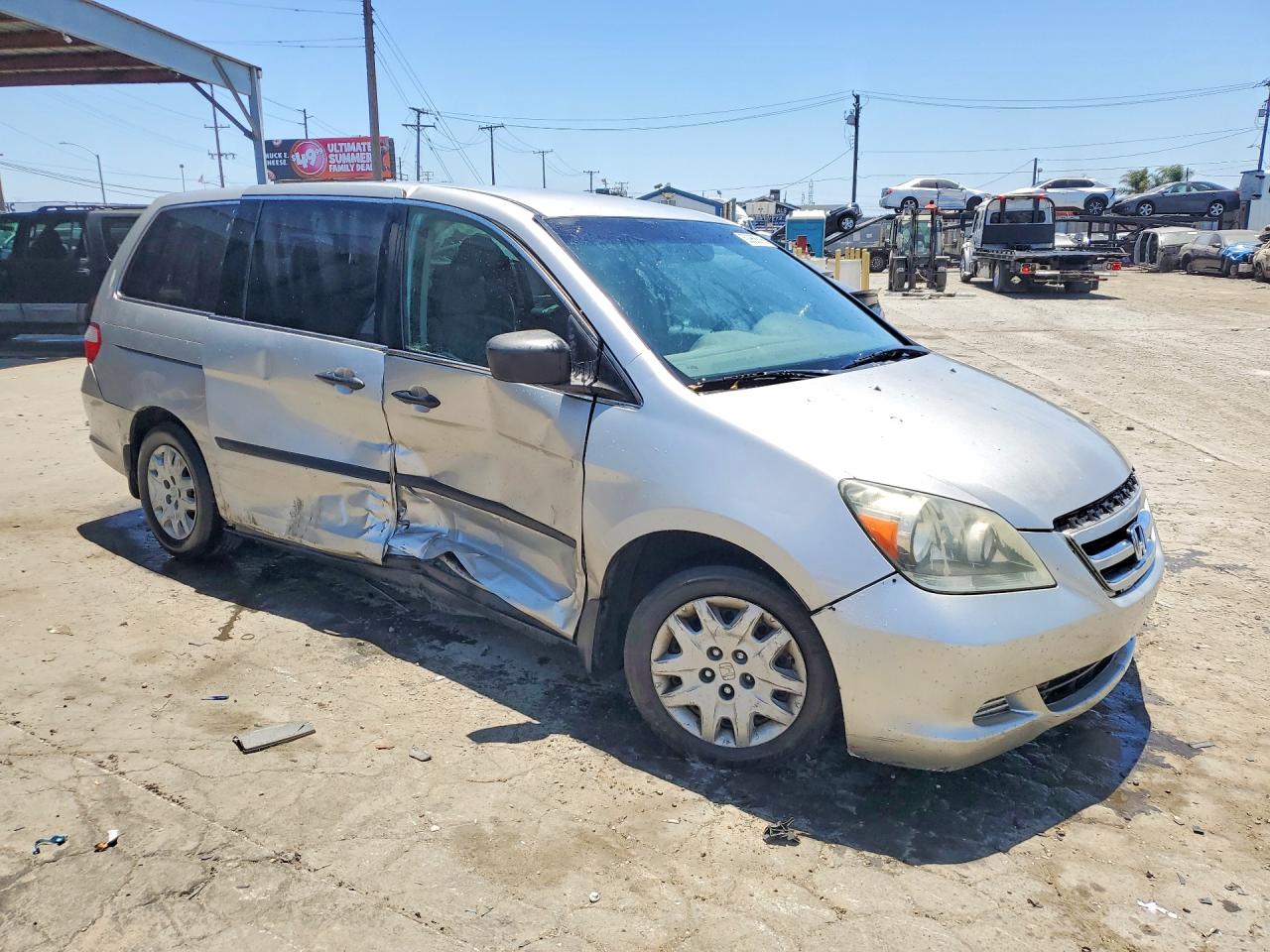 2007 Honda Odyssey Lx Серебряный vin: 5FNRL38267B008556