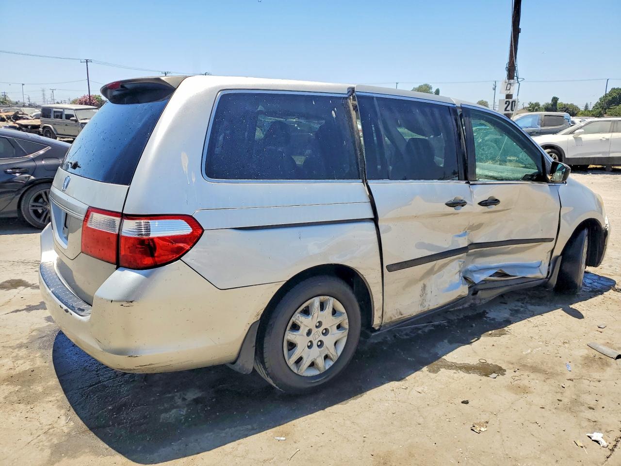 2007 Honda Odyssey Lx Серебряный vin: 5FNRL38267B008556