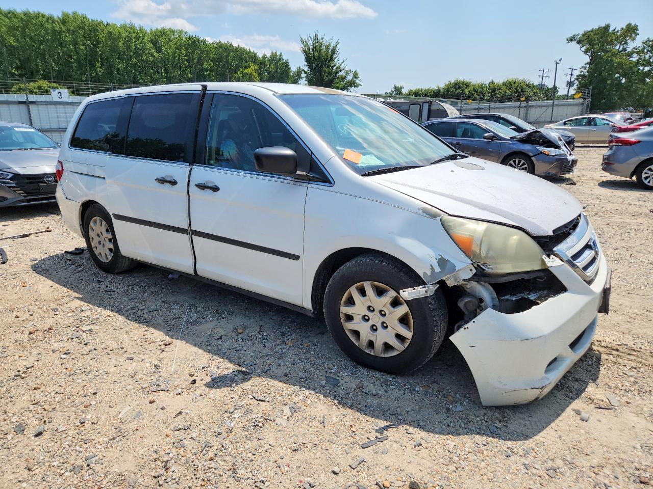 2007 Honda Odyssey Lx Белый vin: 5FNRL38267B043081