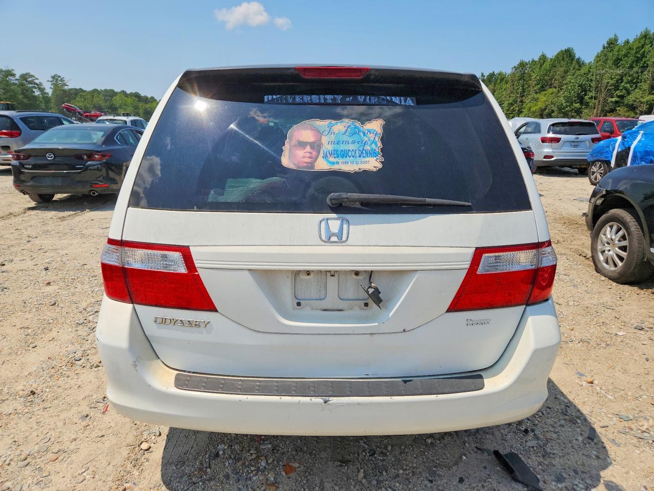 2007 Honda Odyssey Lx Белый vin: 5FNRL38267B043081