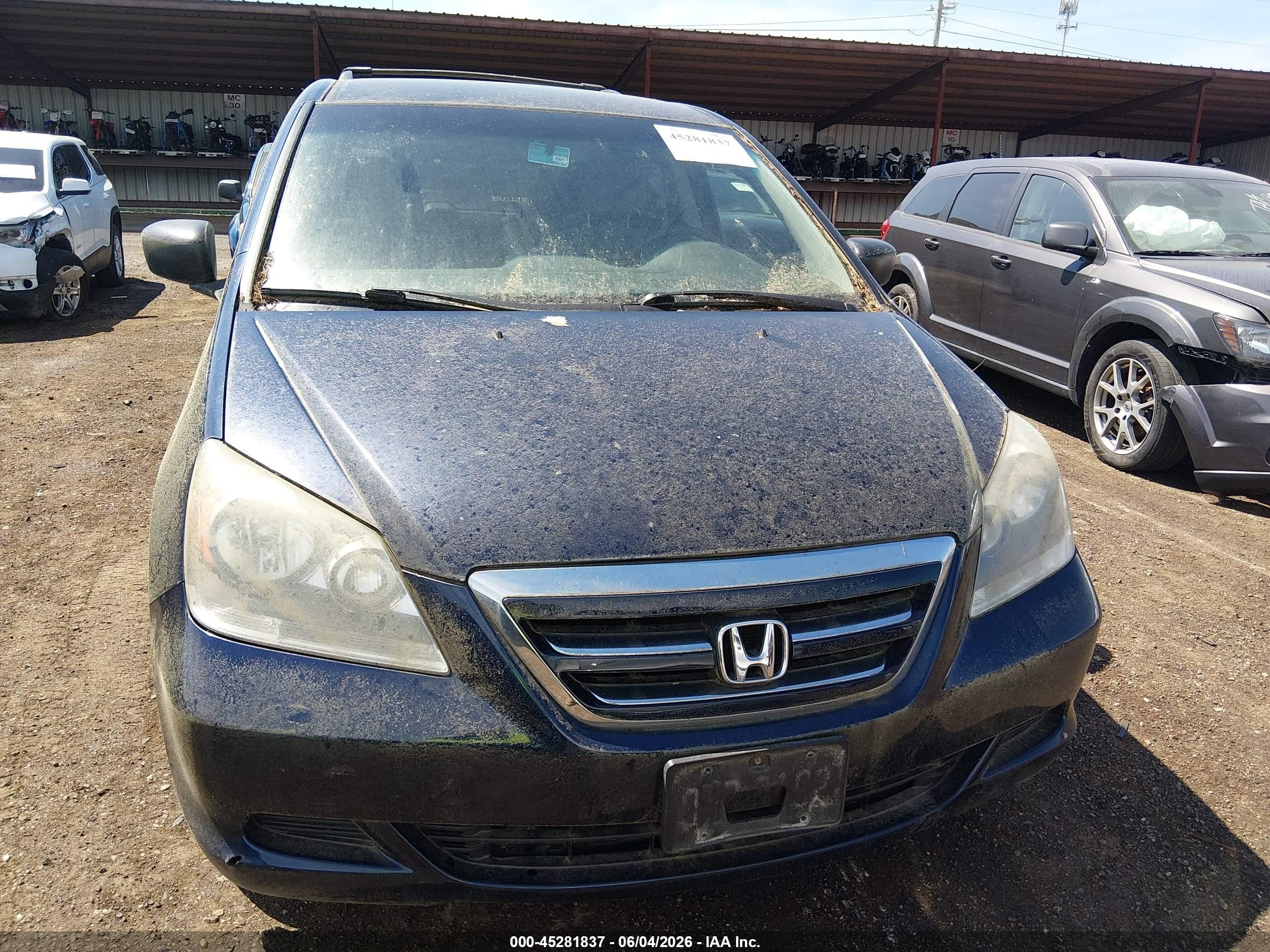 2006 Honda Odyssey Lx Blue vin: 5FNRL38276B048322