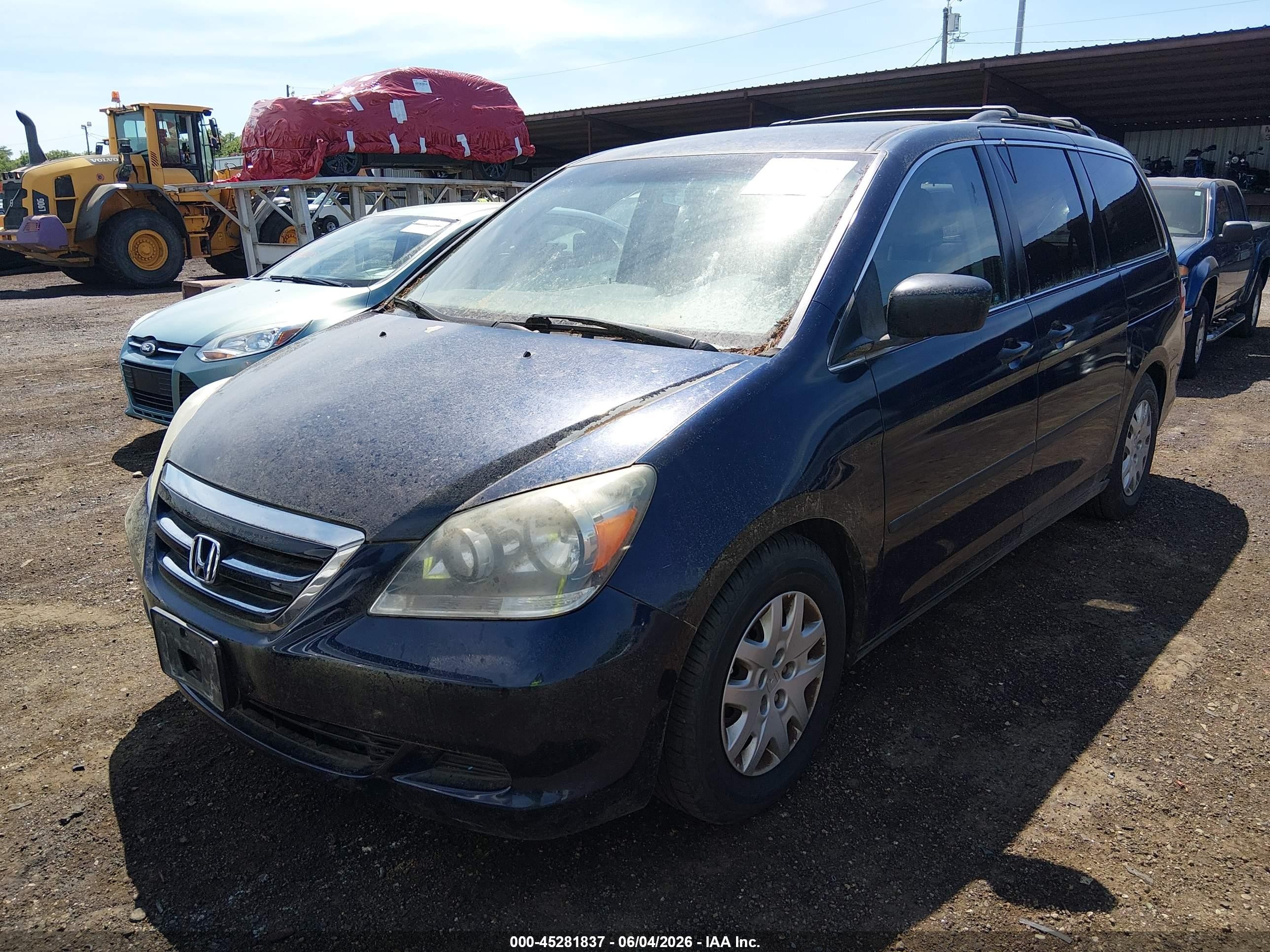 2006 Honda Odyssey Lx Blue vin: 5FNRL38276B048322