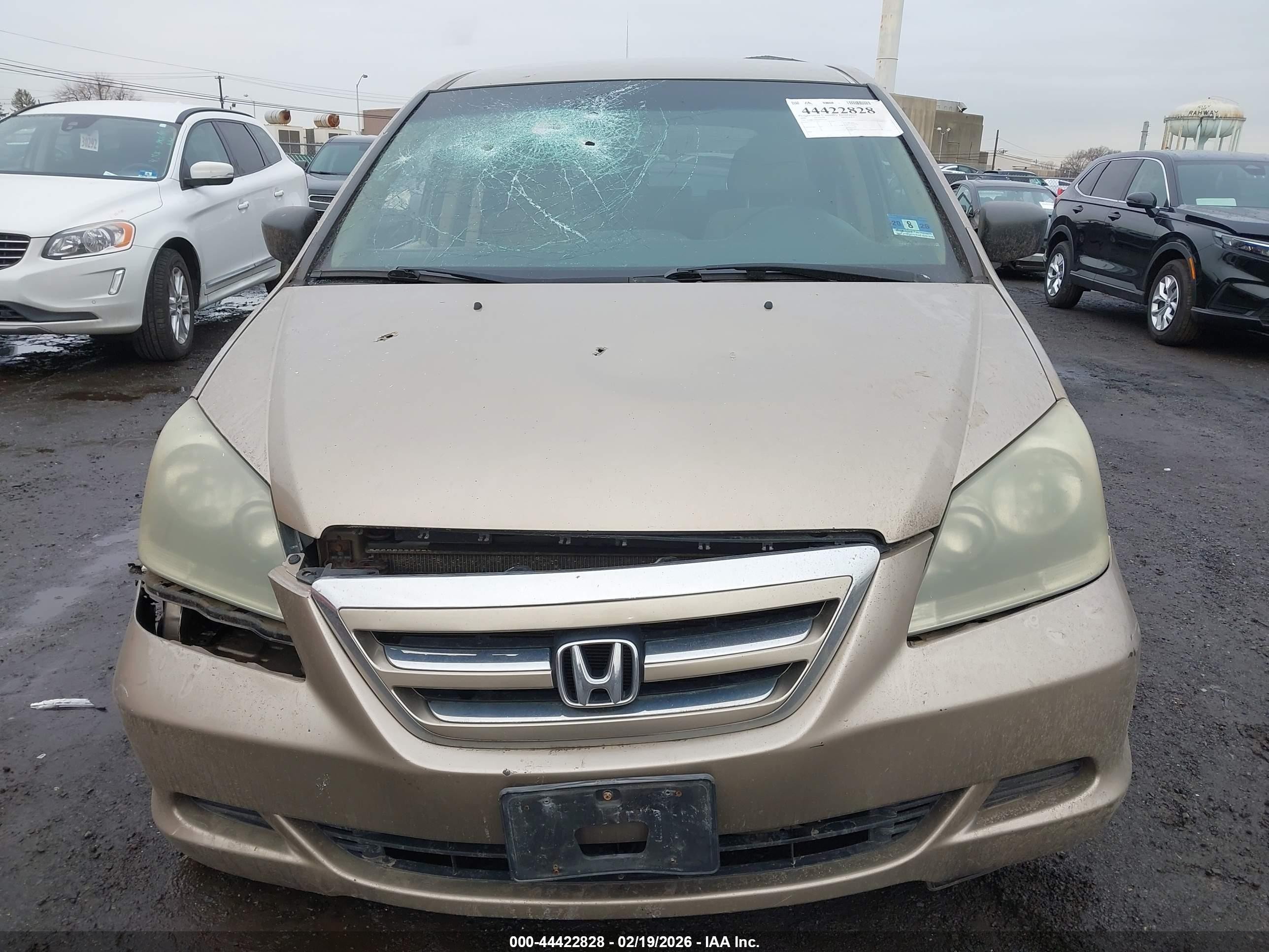 2006 Honda Odyssey Lx Золотой vin: 5FNRL38276B049454