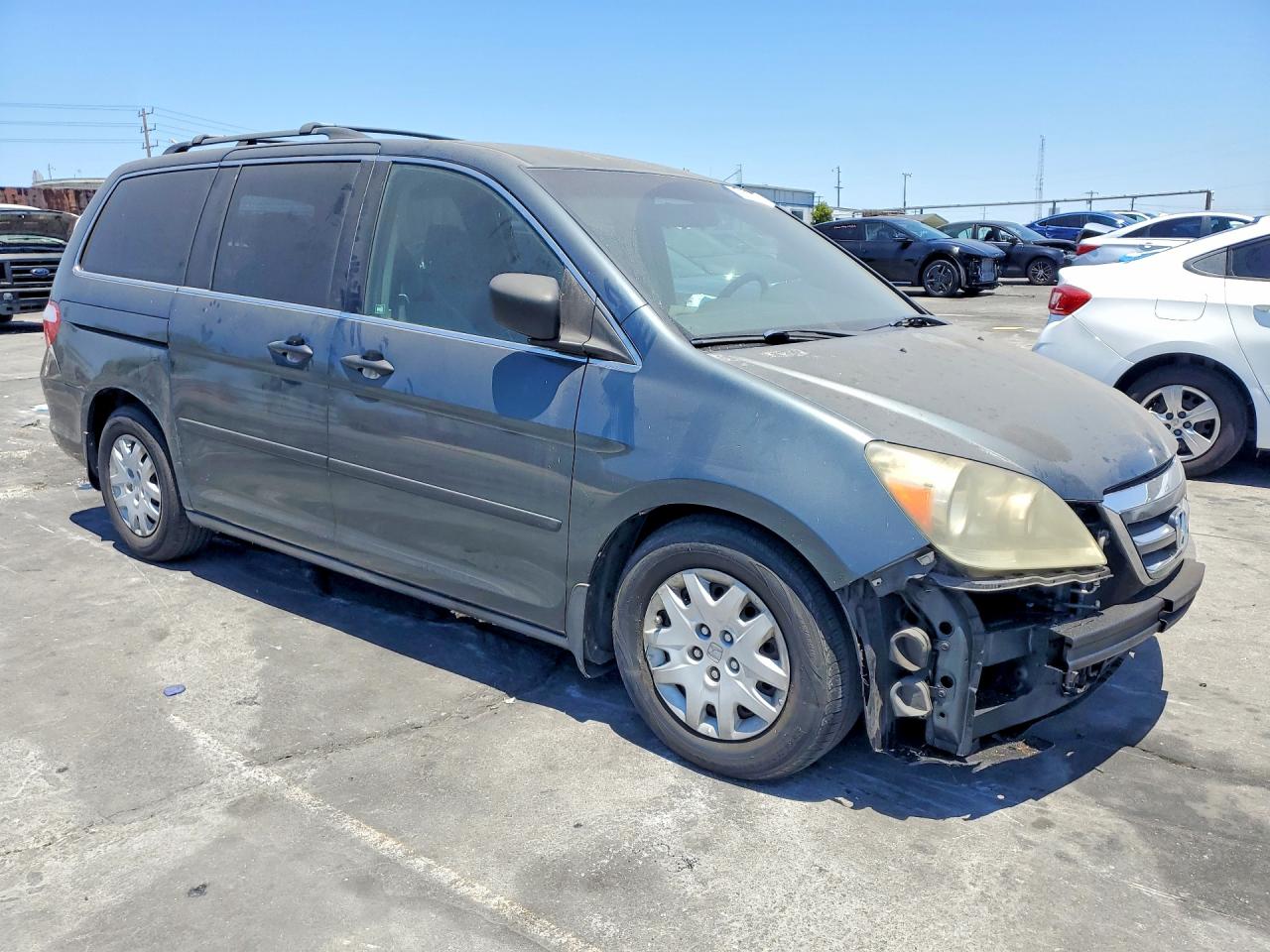 2006 Honda Odyssey Lx Gray vin: 5FNRL38276B072880