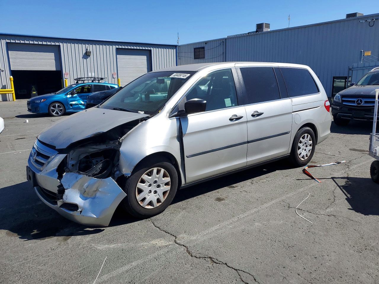2006 Honda Odyssey Lx Серебряный vin: 5FNRL38276B109555