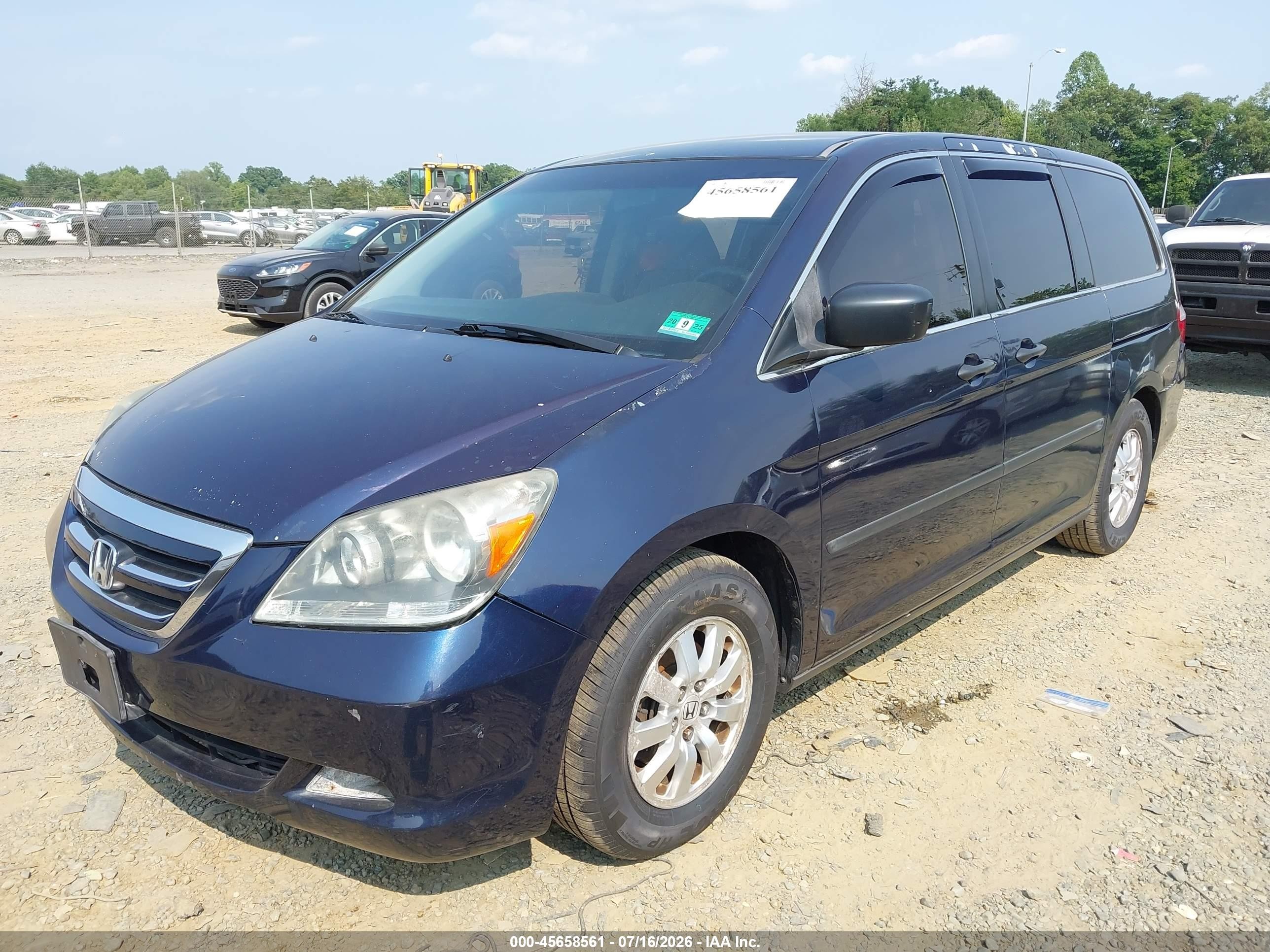 2006 Honda Odyssey Lx Blue vin: 5FNRL38276B128641