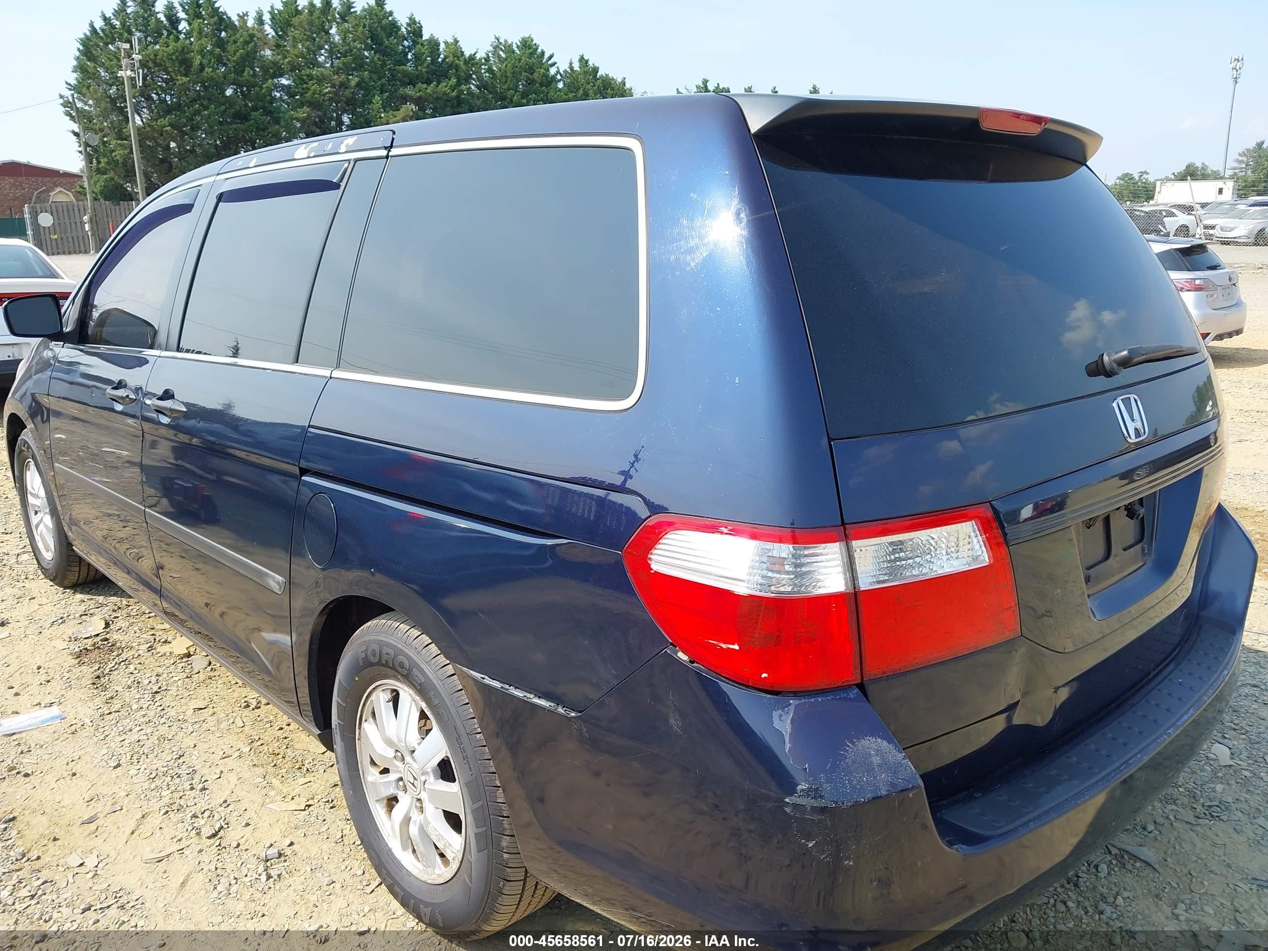 2006 Honda Odyssey Lx Blue vin: 5FNRL38276B128641