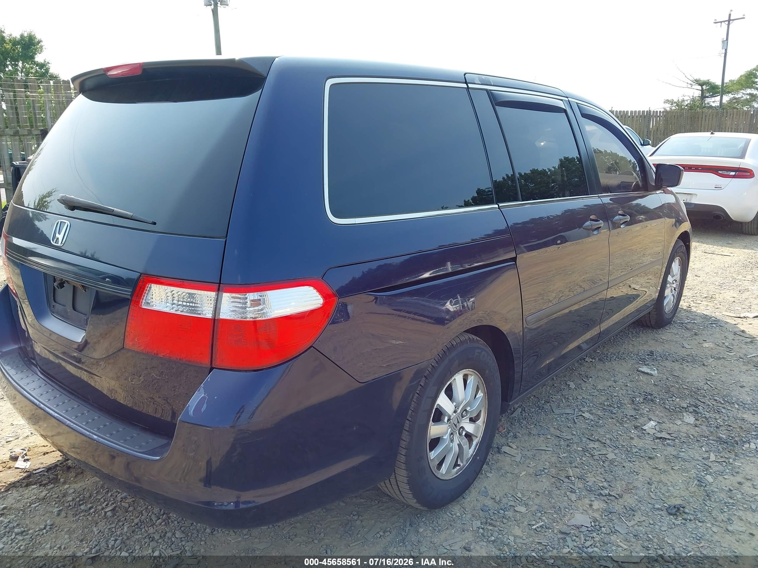 2006 Honda Odyssey Lx Blue vin: 5FNRL38276B128641
