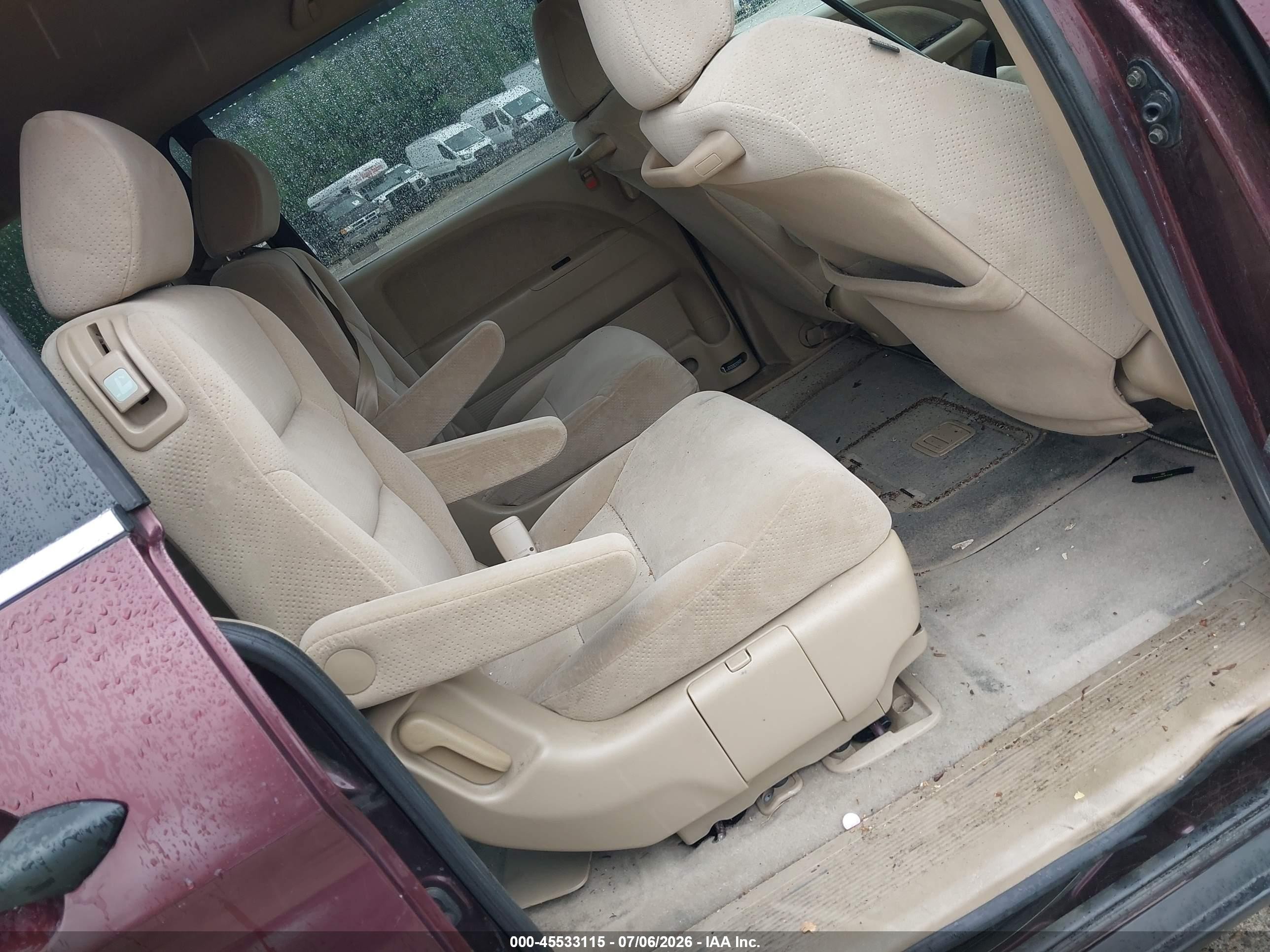 2007 Honda Odyssey Lx Orange vin: 5FNRL38277B021221