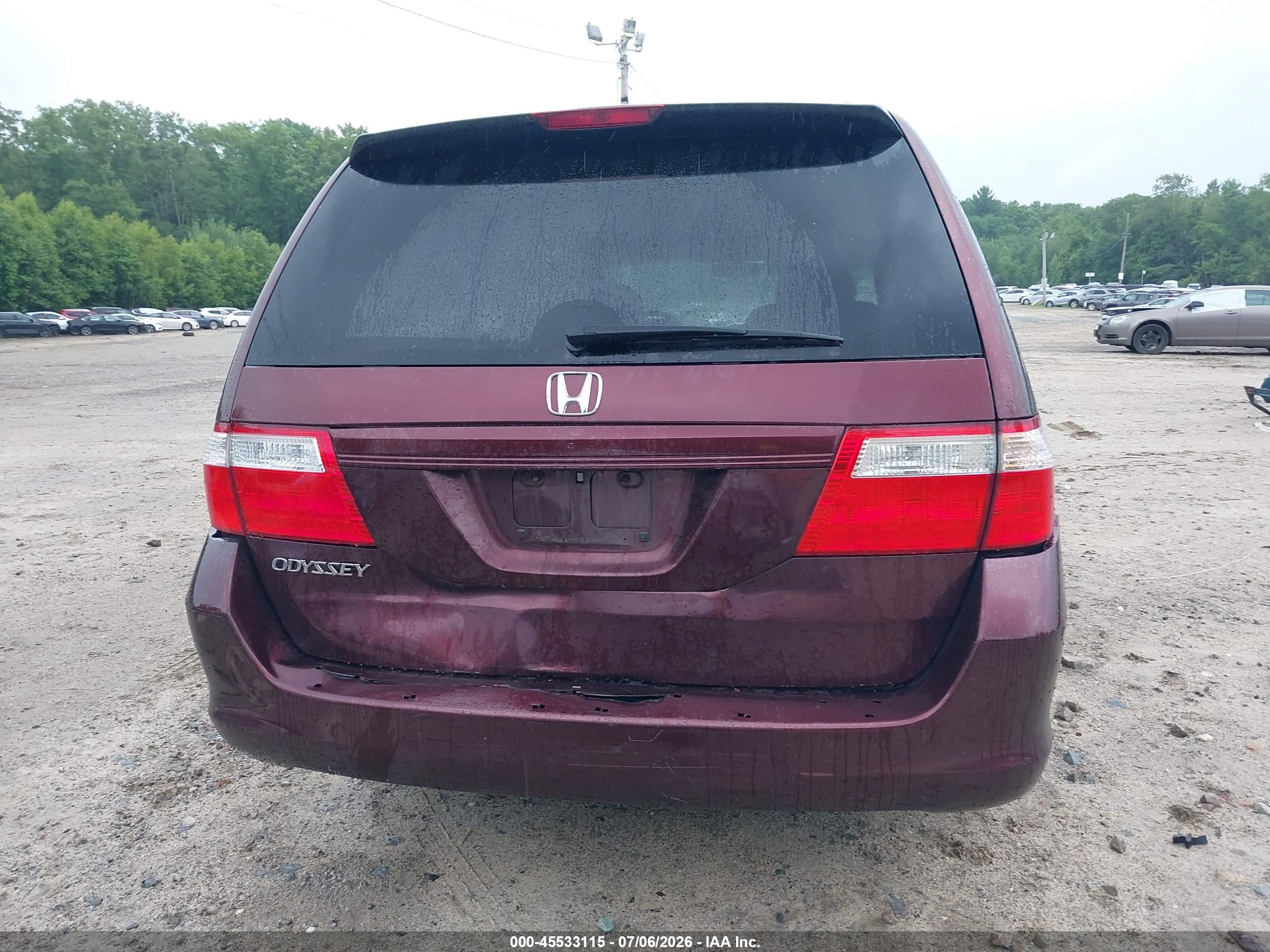 2007 Honda Odyssey Lx Orange vin: 5FNRL38277B021221