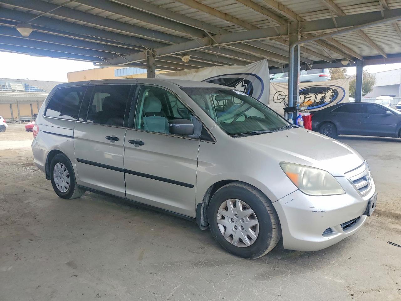 2007 Honda Odyssey Lx Silver vin: 5FNRL38277B048340