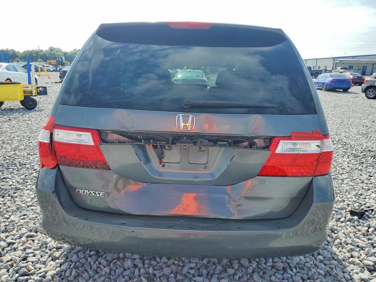 2007 Honda Odyssey Lx Gray vin: 5FNRL38277B061167