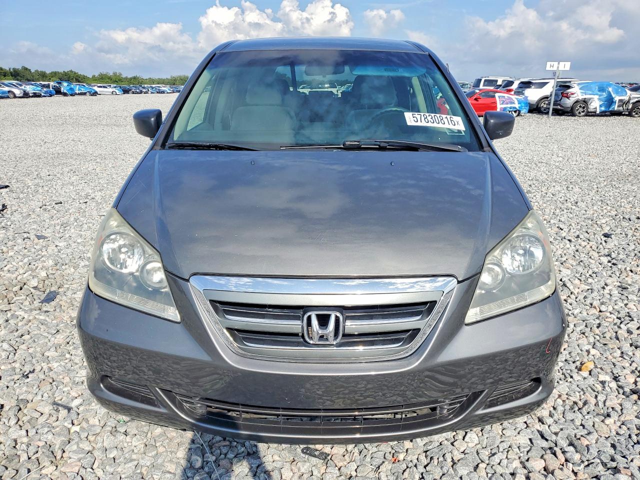 2007 Honda Odyssey Lx Gray vin: 5FNRL38277B061167