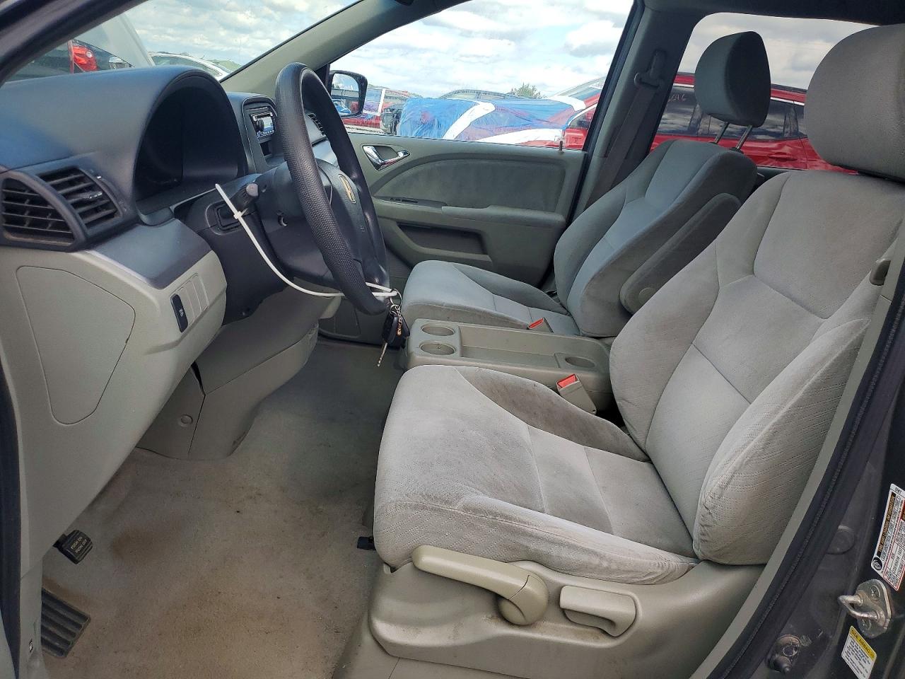 2008 Honda Odyssey Lx Gray vin: 5FNRL38278B026338