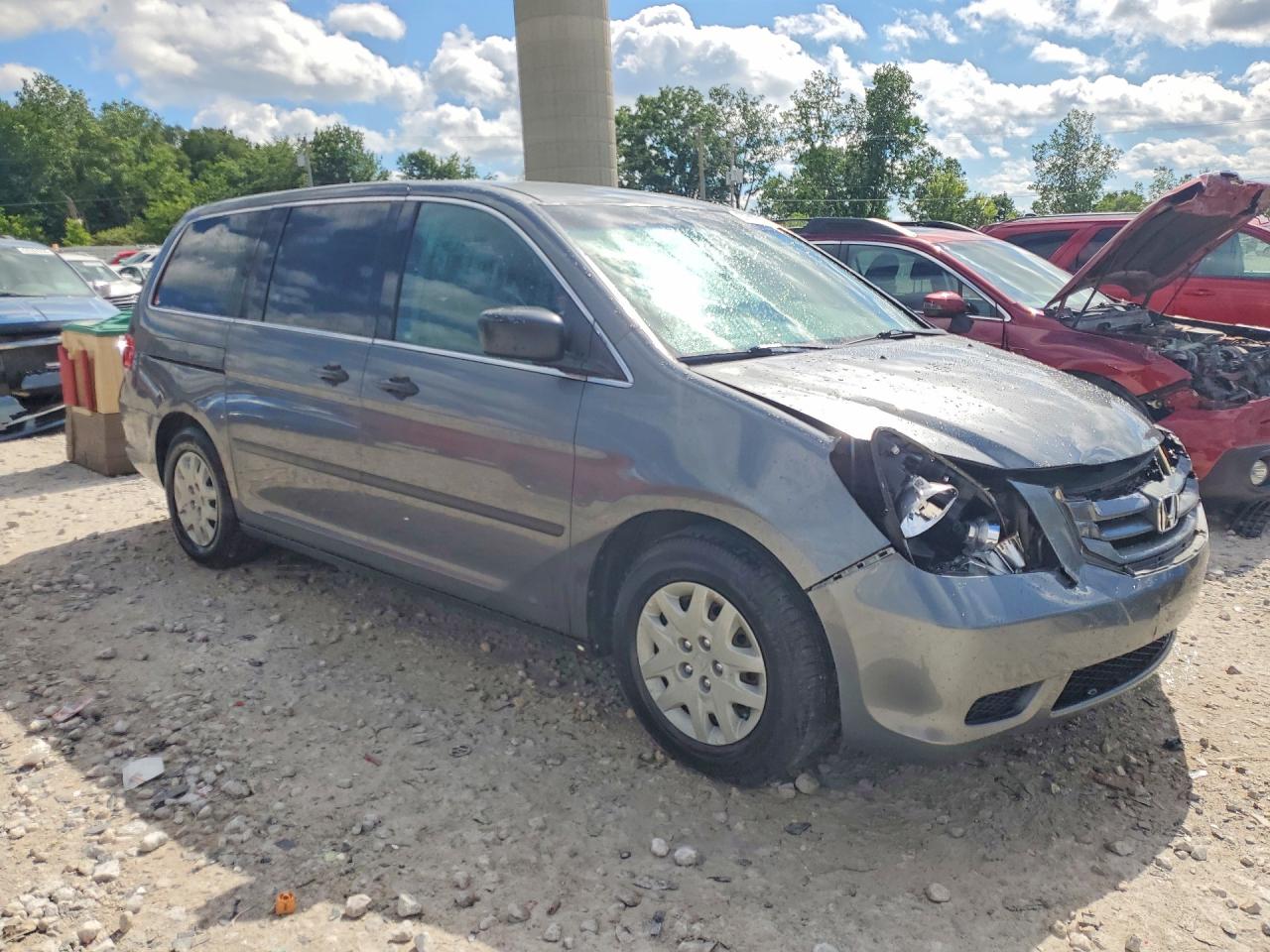2008 Honda Odyssey Lx Gray vin: 5FNRL38278B026338