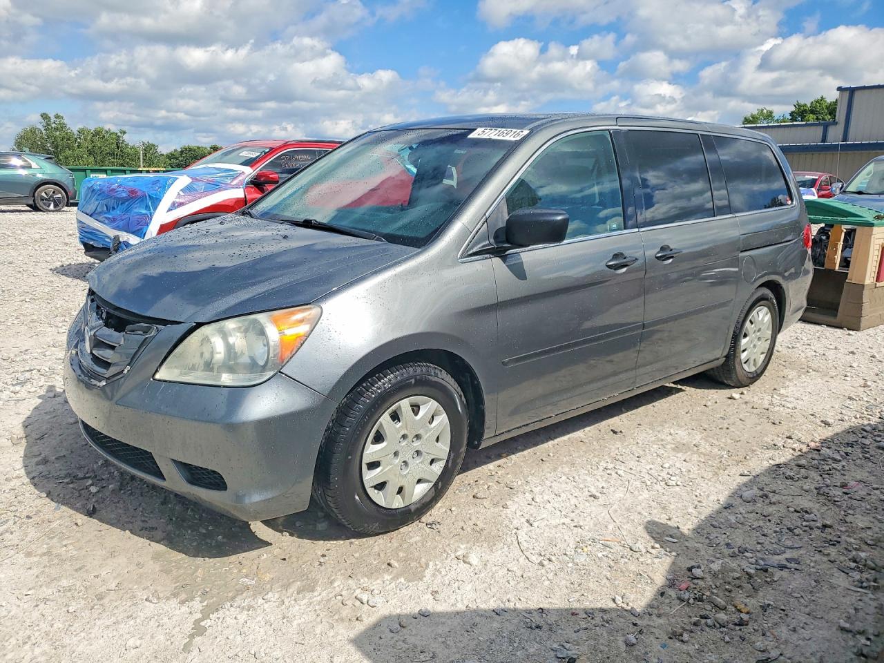 2008 Honda Odyssey Lx Gray vin: 5FNRL38278B026338