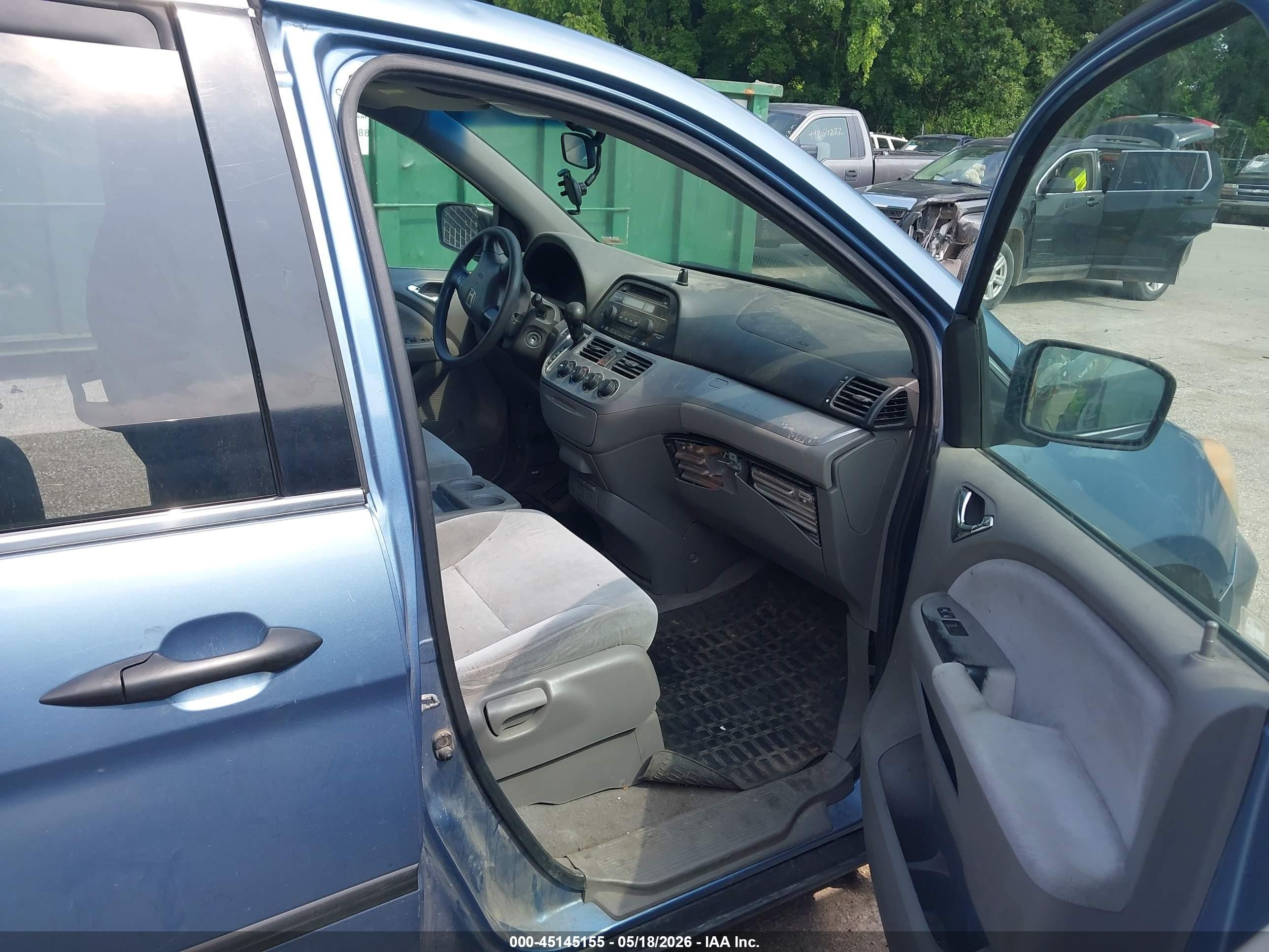 2009 Honda Odyssey Lx Синий vin: 5FNRL38279B028141